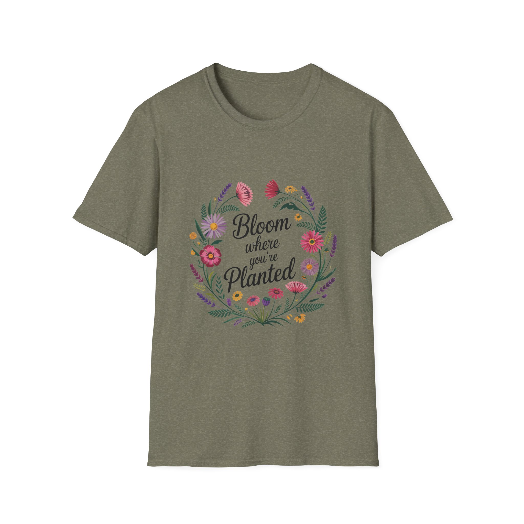 Bloom Where You're Planted T-Shirt, Floral Shirt, Gardening Gift, Inspirational Tee, Nature Lover Apparel, Plant Lover Gift - Image 25