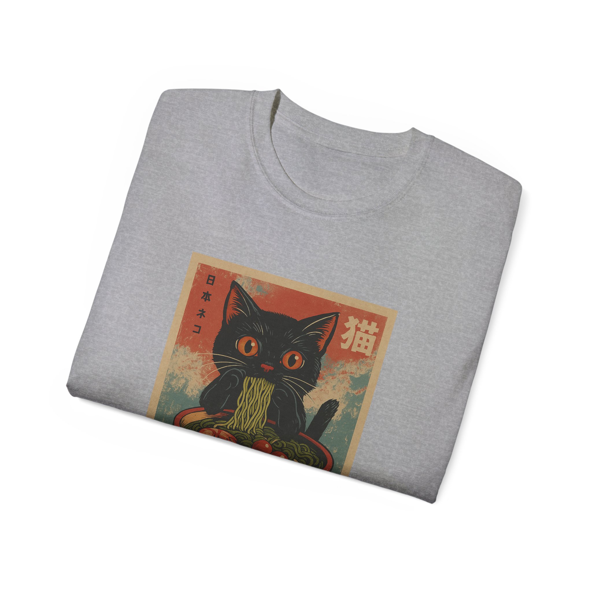 Cute Cat Pasta Unisex Tee, Cat Lover Gift, Kawaii T-Shirt, Graphic Shirt, Unique Graphic Tee - Image 28