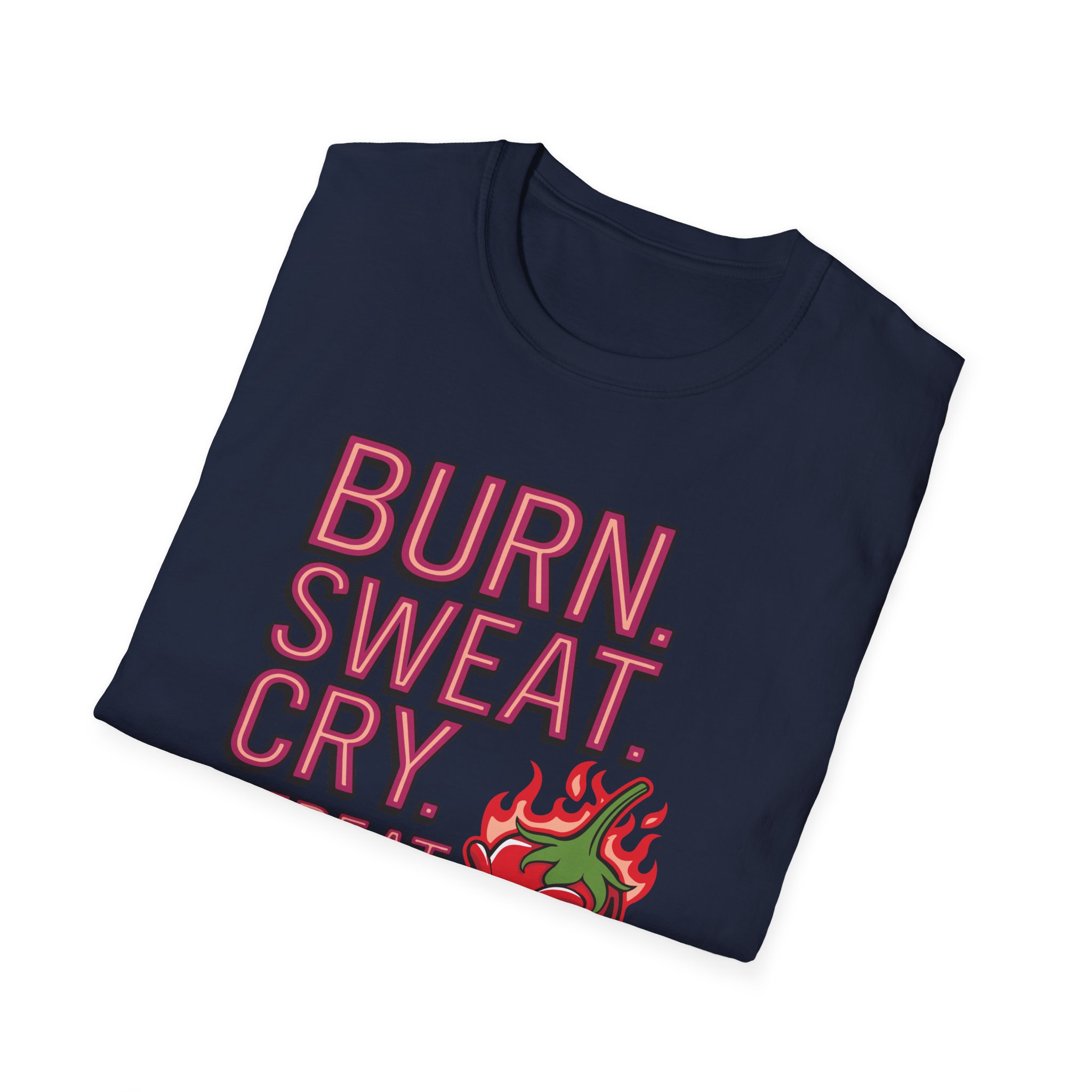 Funny Fitness T-Shirt - "BURN.SWEAT.CRY.REPEAT", Gym Wear, Workout Tee, Motivational Shirt, Activewear - Image 44