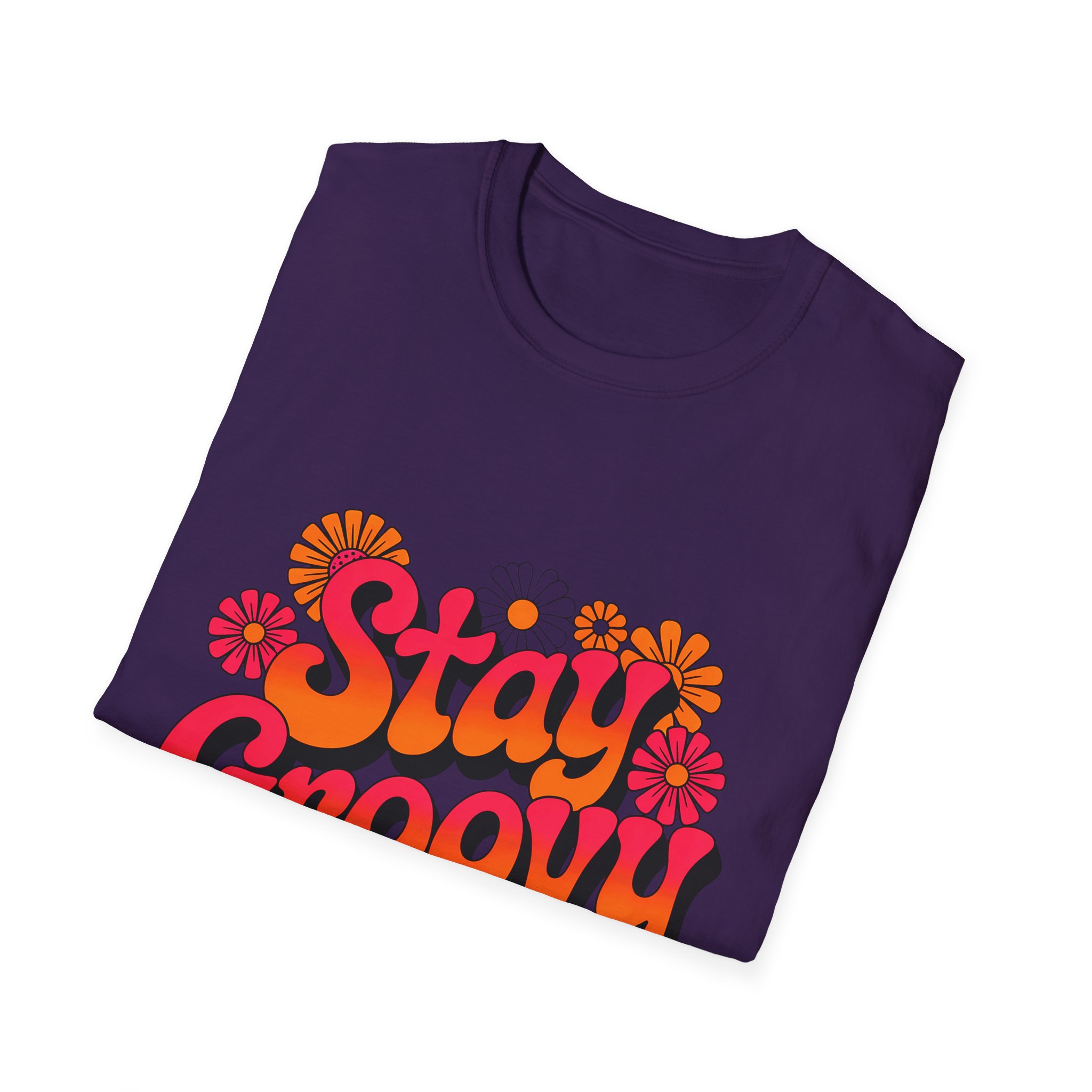 Stay Groovy T-Shirt | Retro Floral Tee | Fun Gift for Friends | Perfect for Summer, Festivals, and Everyday Wear - Image 44