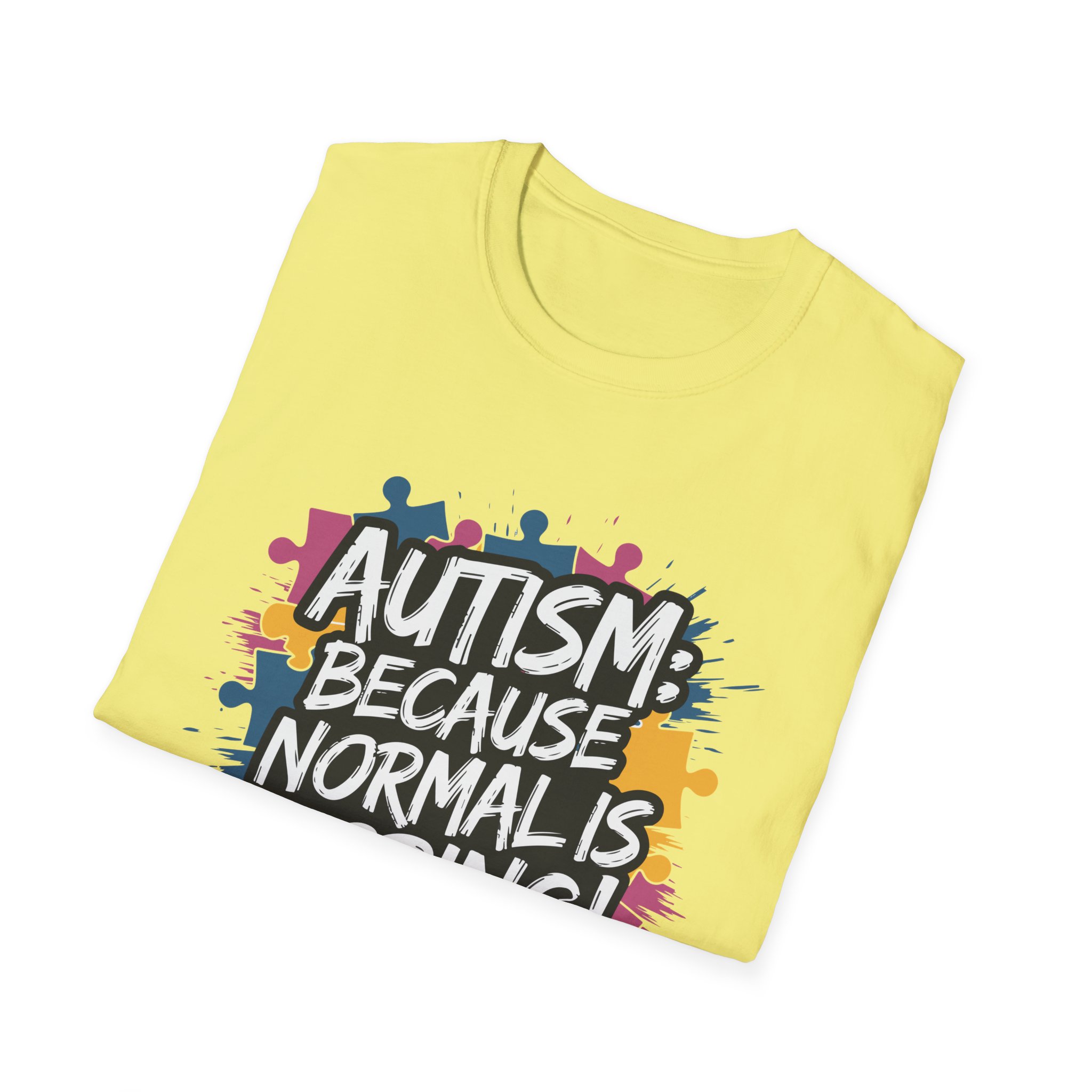Autism Awareness Softstyle T-Shirt, Unisex Puzzle Piece Tee, Funny Autism Shirt, Gift for Autism Support, Inclusion T-Shirt - Image 24