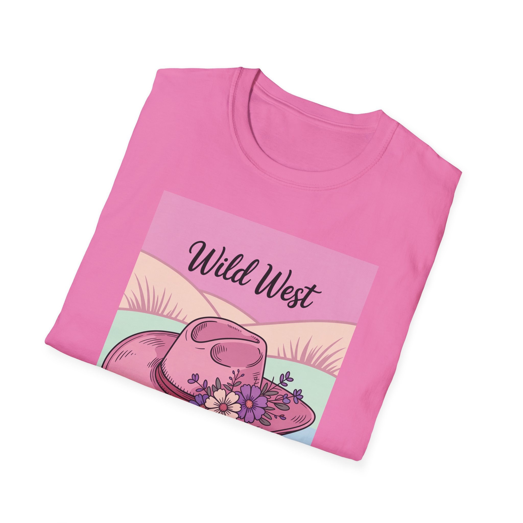 Wild West Floral Unisex Tee | Vintage Cowboy Hat Shirt, Boho Fashion, Western Aesthetic, Casual Summer Wear, Gift for Cowgirl - Image 109