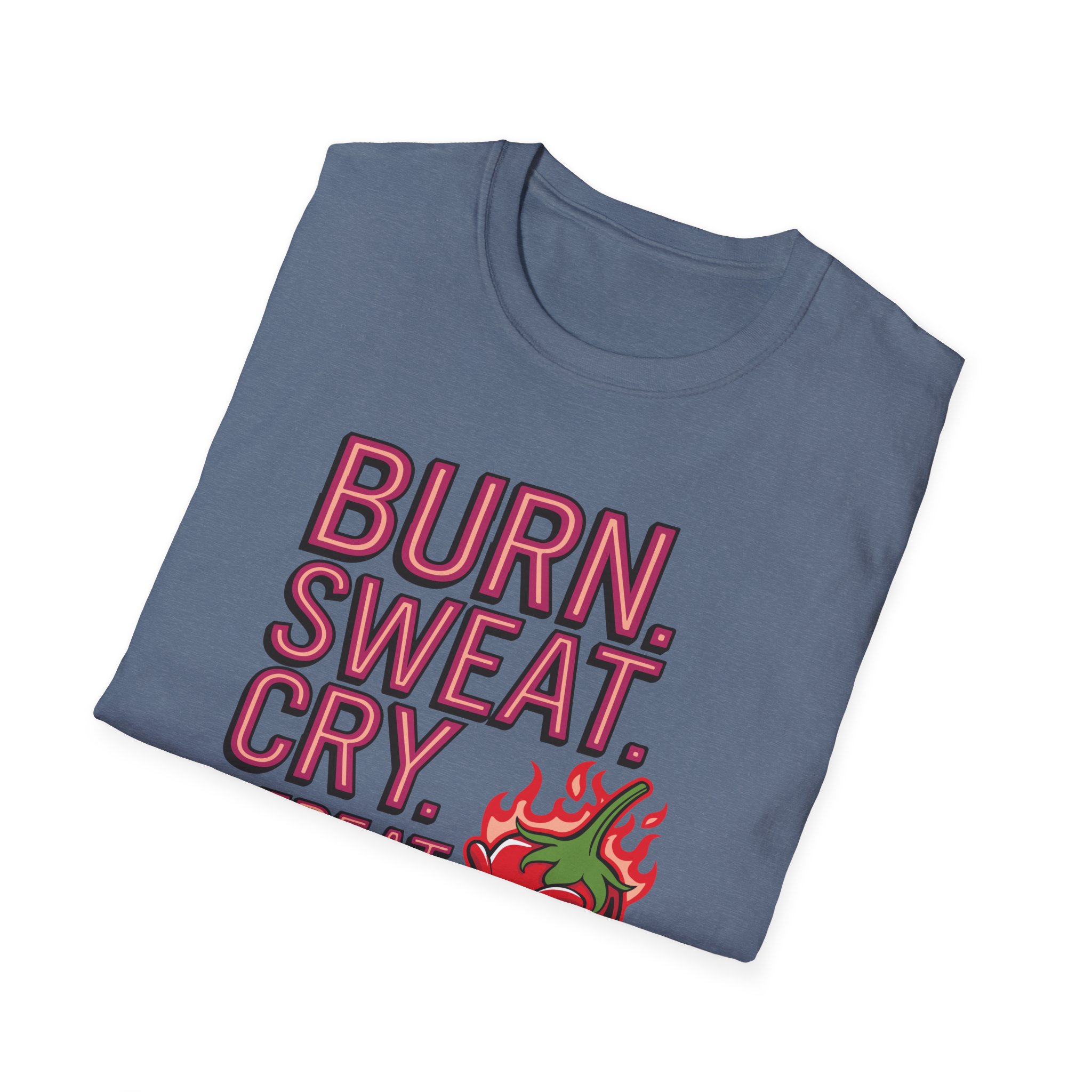 Funny Fitness T-Shirt - "BURN.SWEAT.CRY.REPEAT", Gym Wear, Workout Tee, Motivational Shirt, Activewear - Image 28