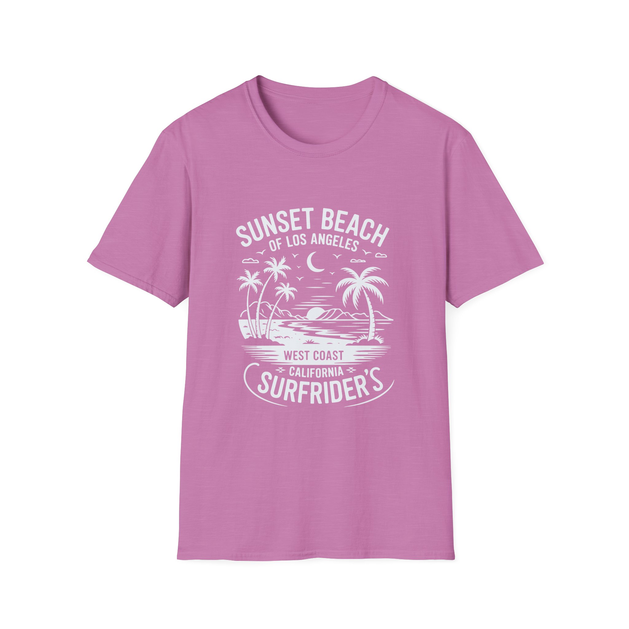Sunset Beach Unisex T-Shirt | Softstyle Tee for Beach Lovers, Summer Vibes, Casual Wear, Vacation Apparel, Gift Idea - Image 49