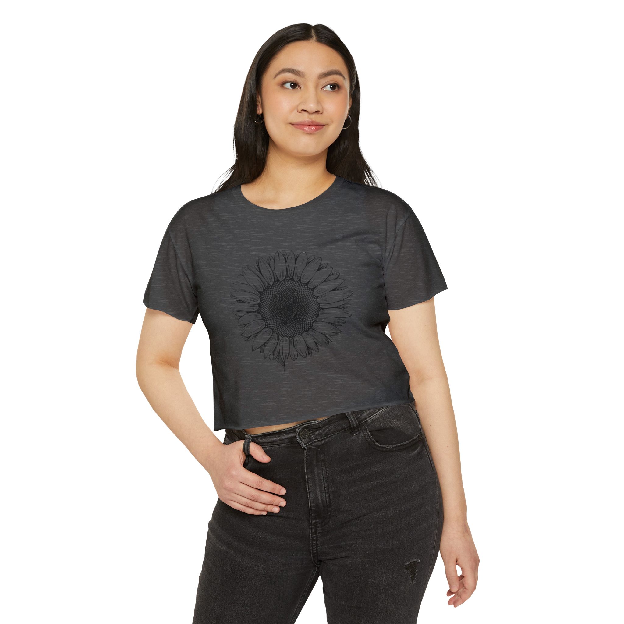 Sunflower Women's Festival Crop Top | Boho Chic Tee for Summer Events, Music Festivals, Beach Days, Casual Wear - Image 35