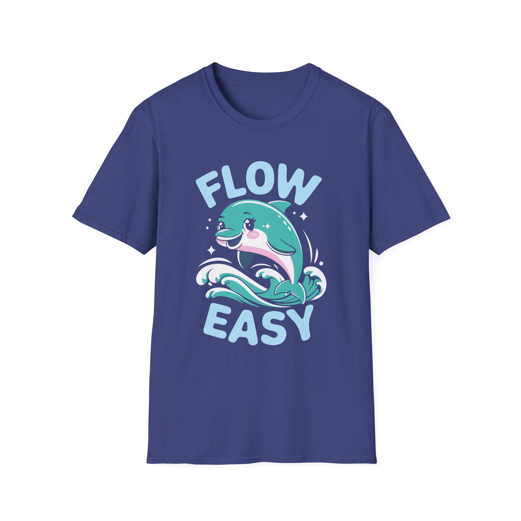 Charming Dolphin T-Shirt - Flow Easy, Fun Gift, Ocean Lover Apparel, Relaxed Fit, Summer Vibes, Casual Wear - Image 37