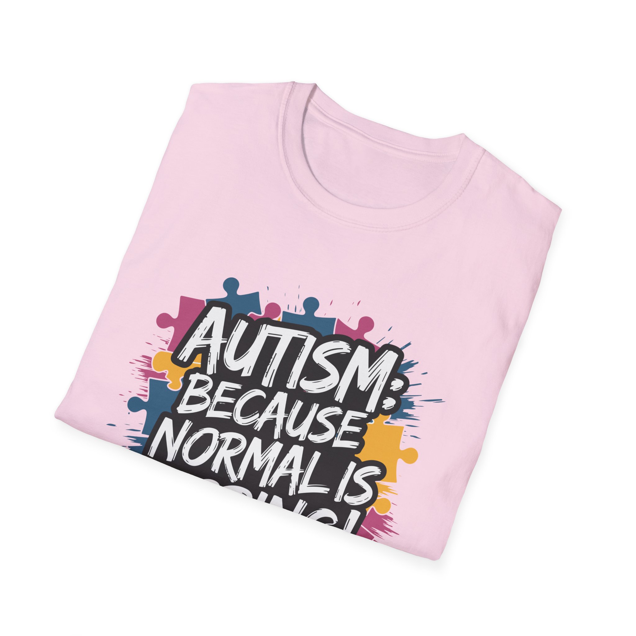 Autism Awareness Softstyle T-Shirt, Unisex Puzzle Piece Tee, Funny Autism Shirt, Gift for Autism Support, Inclusion T-Shirt - Image 60