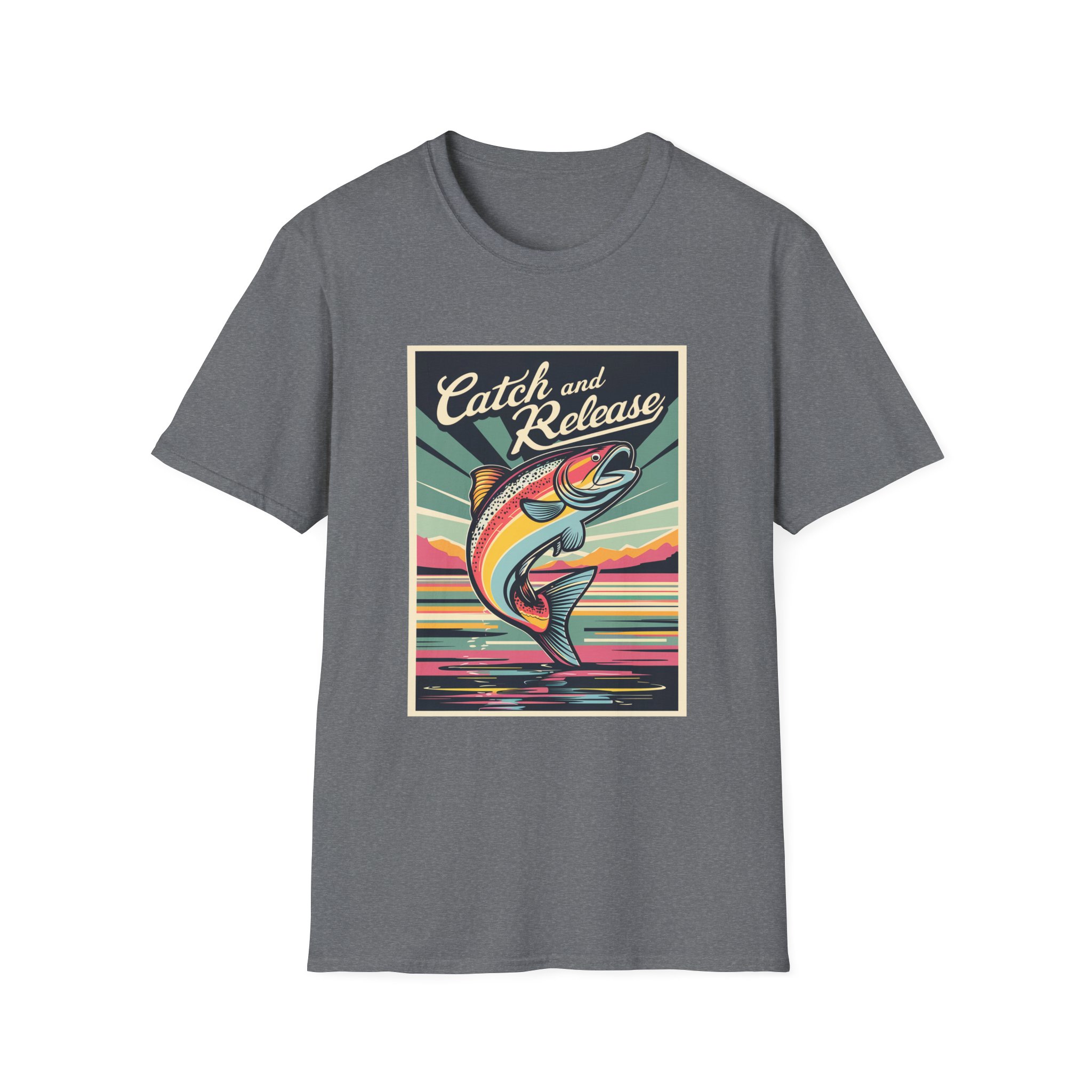 Catch and Release Fishing T-Shirt | Unisex Softstyle Tee | Perfect for Anglers, Gifts for Fishermen, Outdoor - Image 29