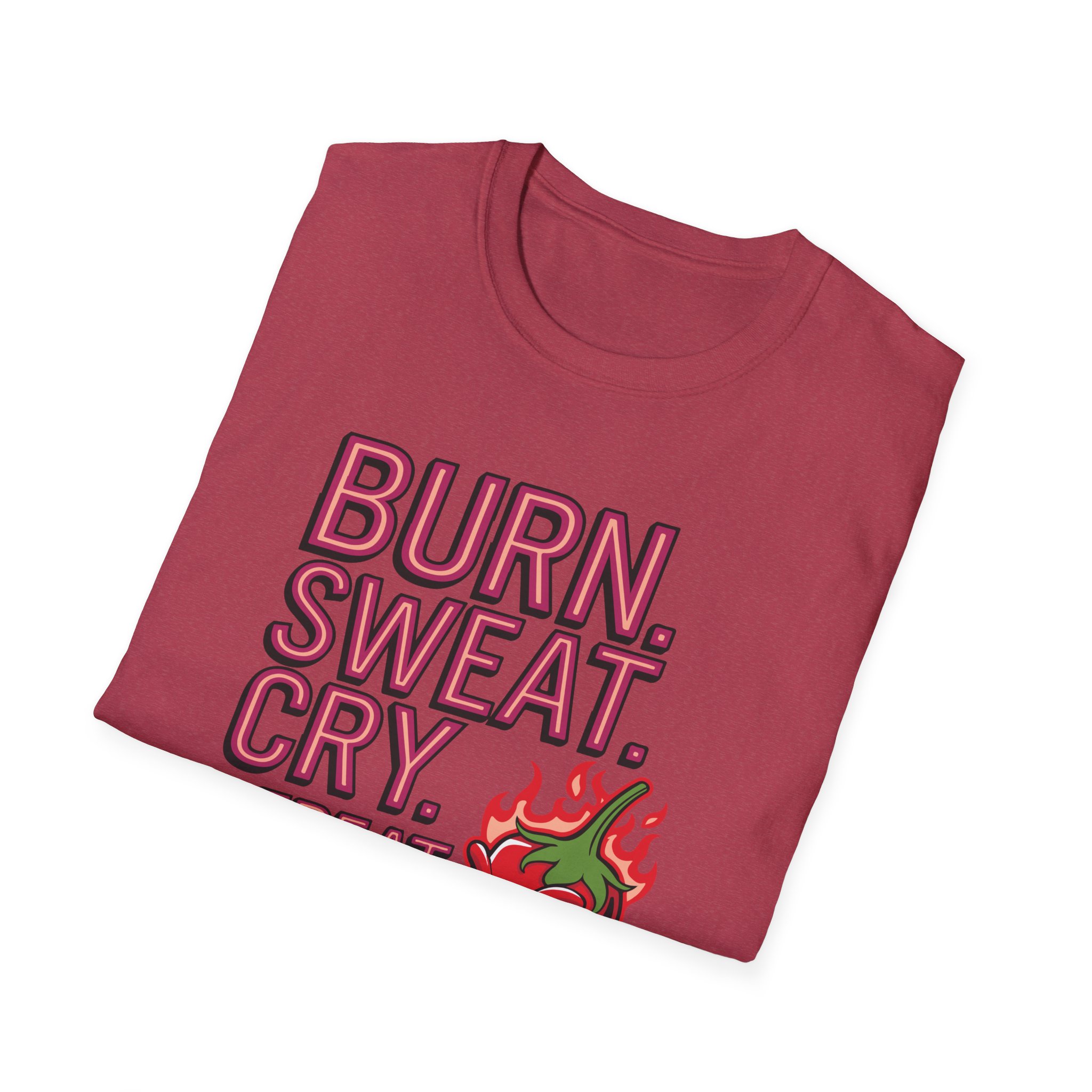 Funny Fitness T-Shirt - "BURN.SWEAT.CRY.REPEAT", Gym Wear, Workout Tee, Motivational Shirt, Activewear - Image 60