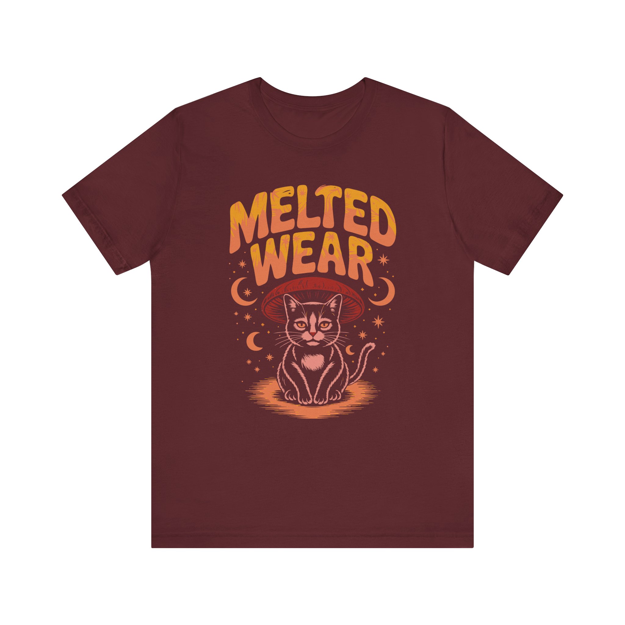 Melted Wear Cat Tee | Unisex Short Sleeve Shirt for Cat Lovers, Cozy Gift, Halloween, Casual Style, Retro Vibe, Fun Graphic - Image 53
