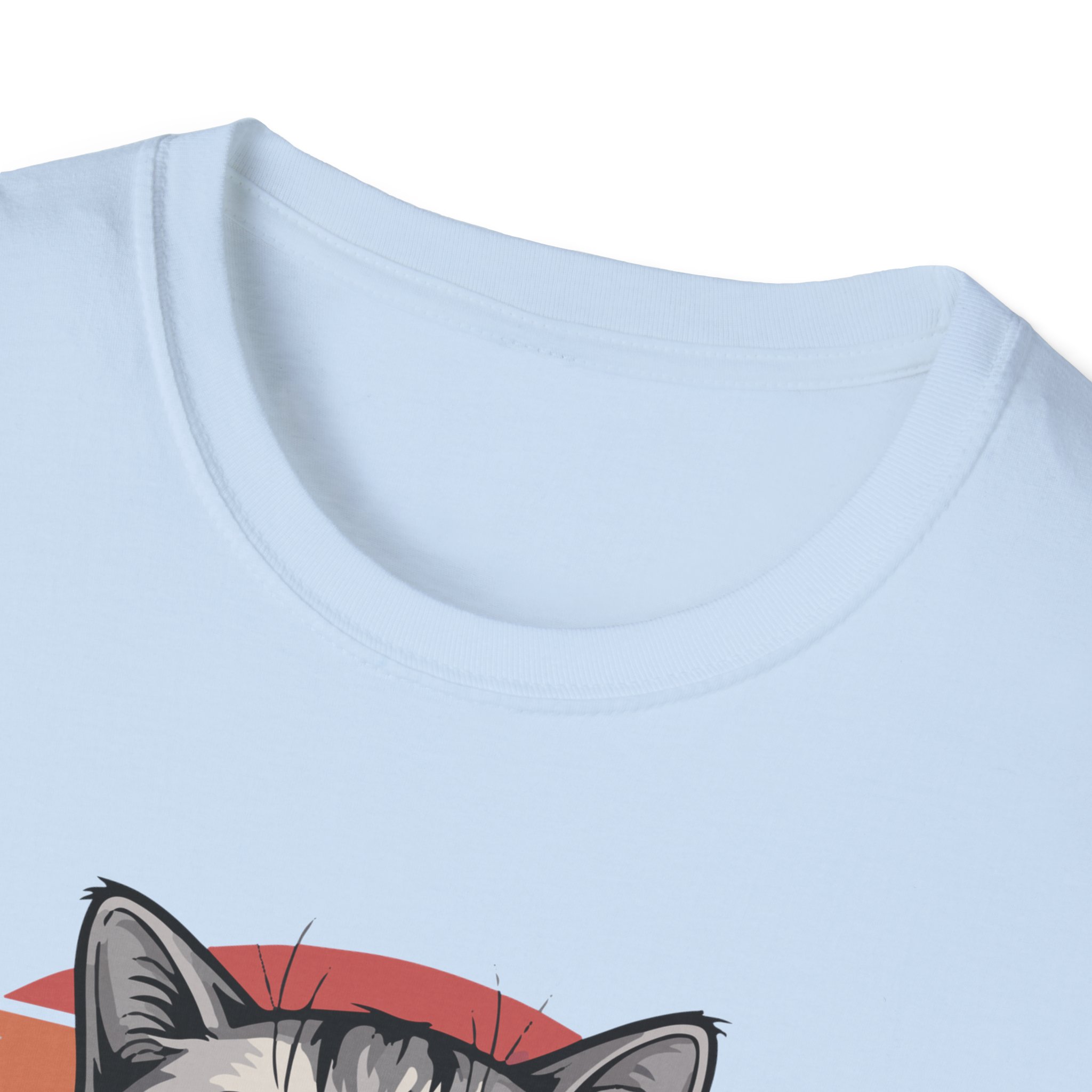 Cat Lover Vintage Fine T-Shirt, Cute Cat Graphic Tee, Unisex Softstyle Top, Perfect Gift for Pet Owners, Casual Wear - Image 27