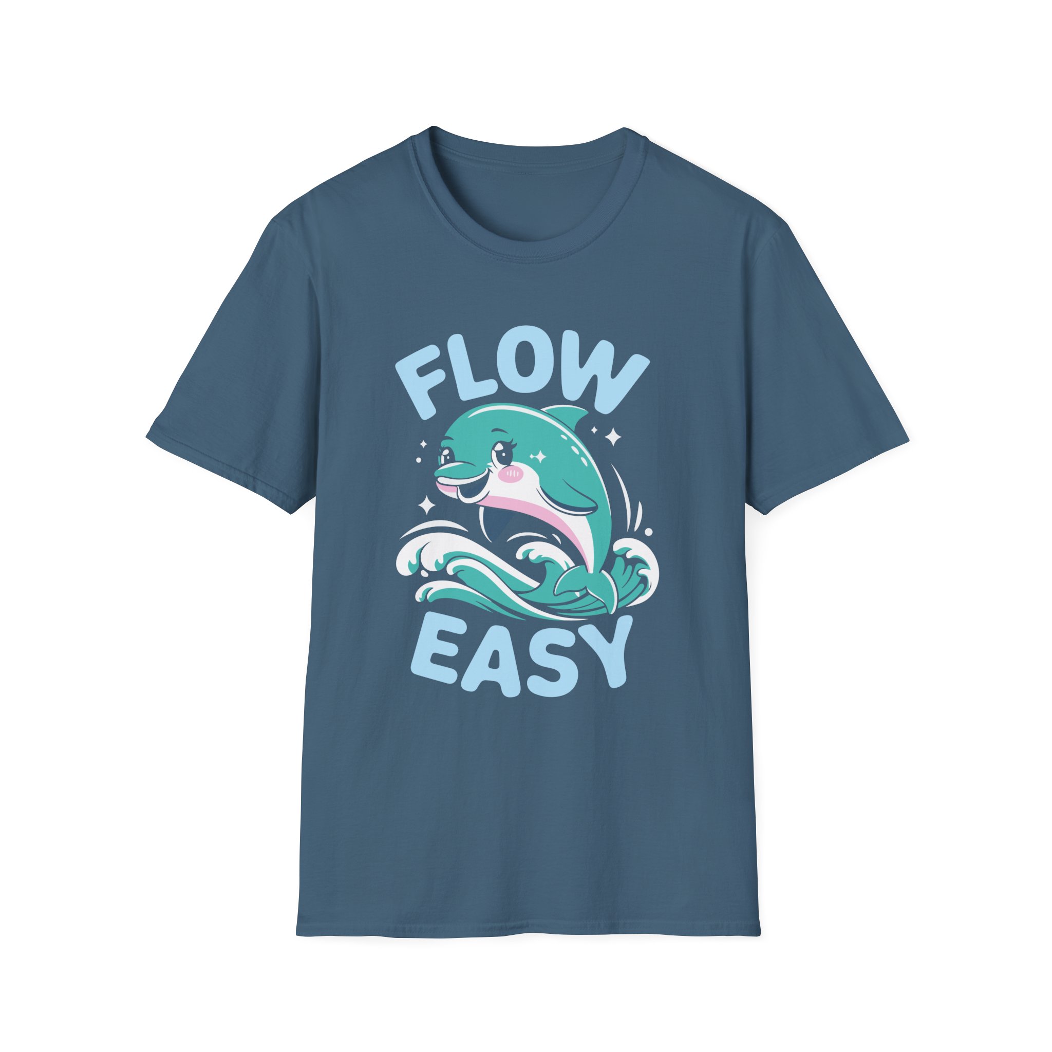 Charming Dolphin T-Shirt - Flow Easy, Fun Gift, Ocean Lover Apparel, Relaxed Fit, Summer Vibes, Casual Wear - Image 25