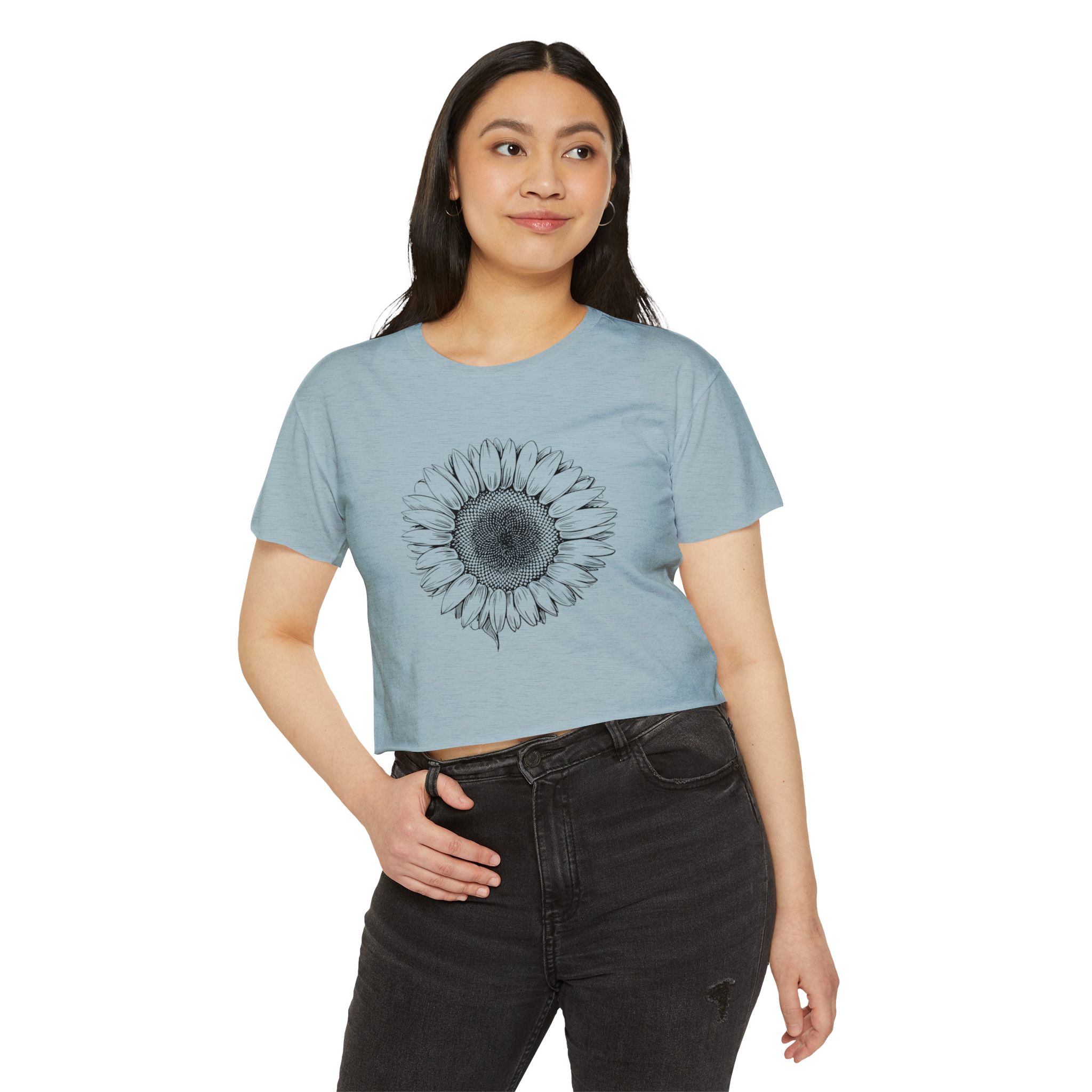 Sunflower Women's Festival Crop Top | Boho Chic Tee for Summer Events, Music Festivals, Beach Days, Casual Wear - Image 23