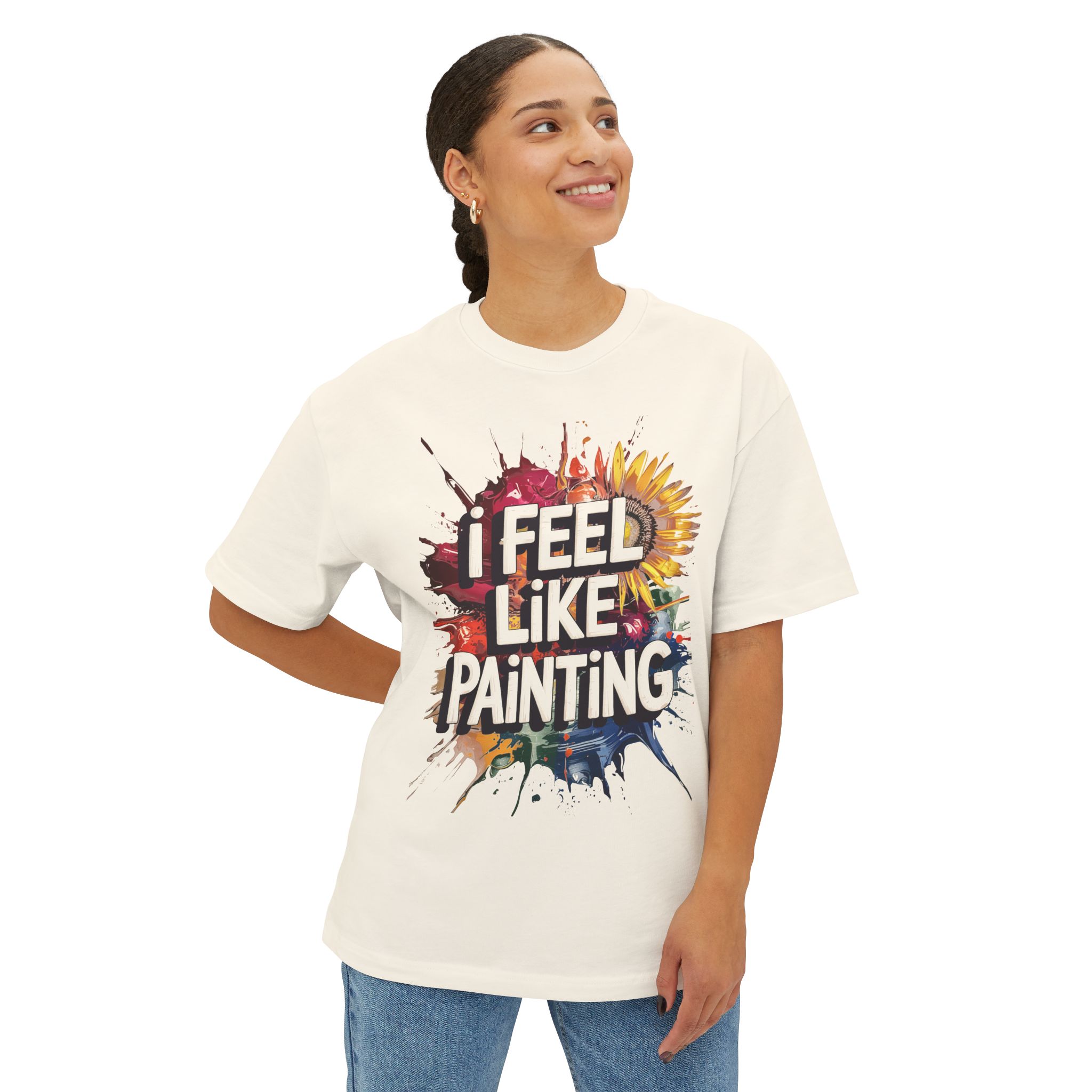 Artistic Oversized Tee, Unisex Artistic T-Shirt, Creative Gift for Artists, Casual Wear, Inspirational Art Shirt, Painting - Image 15