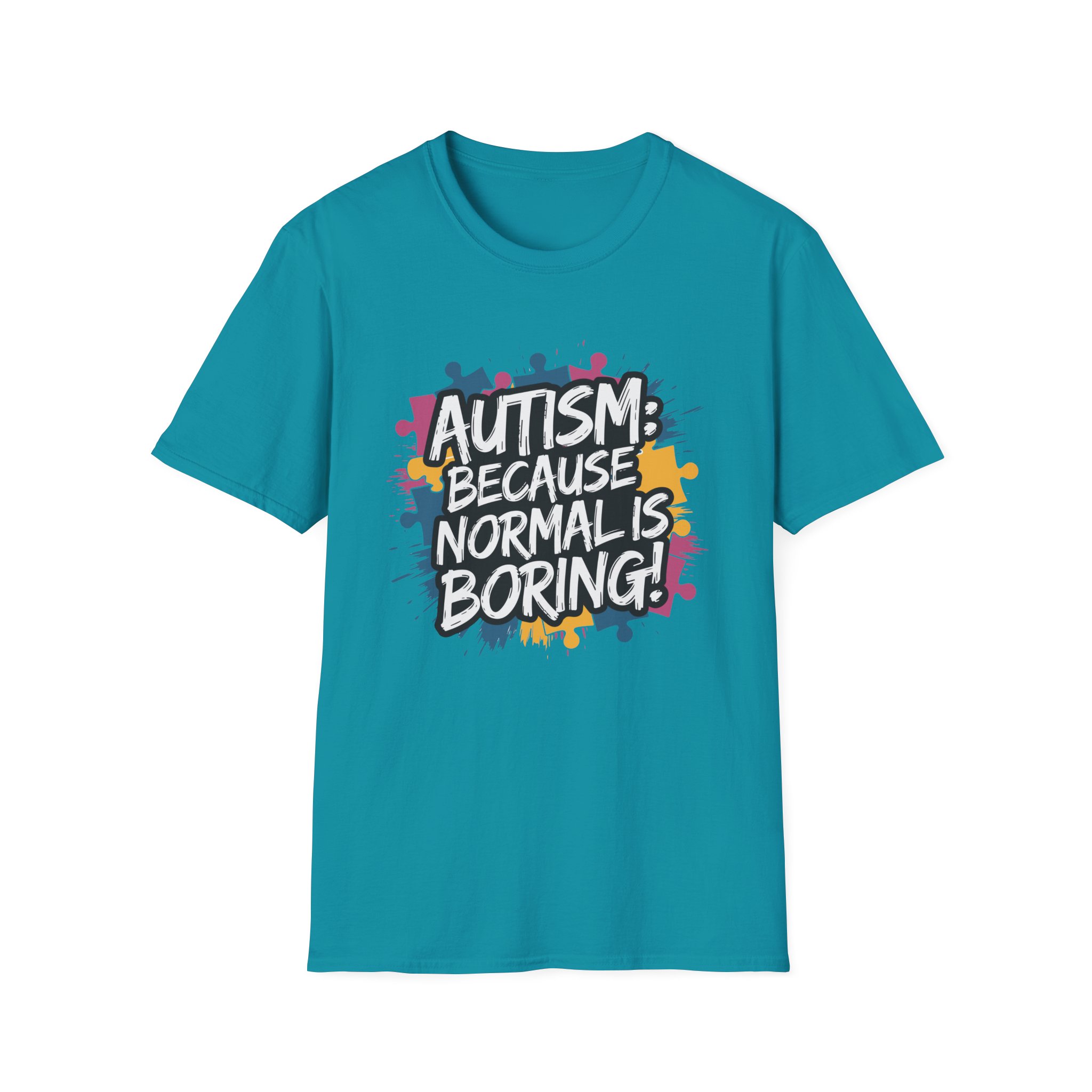 Autism Awareness Softstyle T-Shirt, Unisex Puzzle Piece Tee, Funny Autism Shirt, Gift for Autism Support, Inclusion T-Shirt - Image 41
