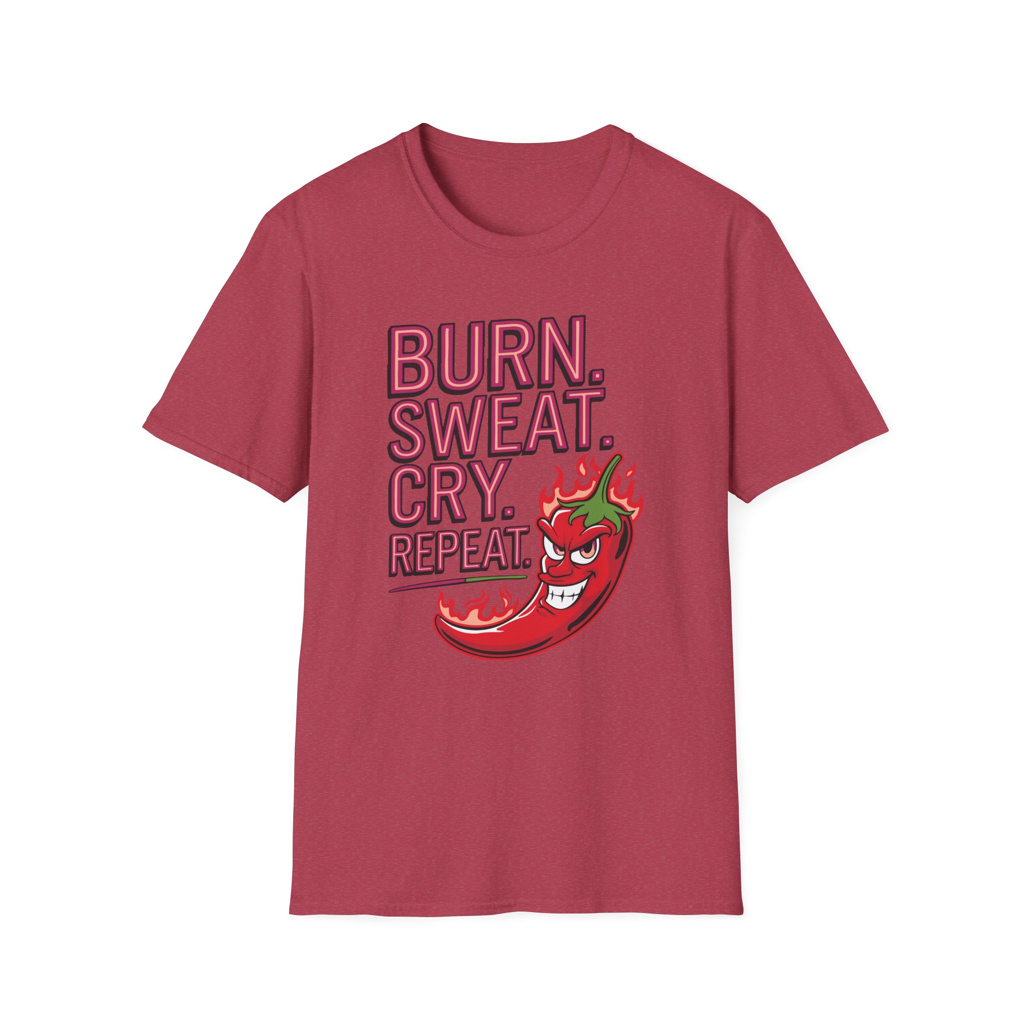 Funny Fitness T-Shirt - "BURN.SWEAT.CRY.REPEAT", Gym Wear, Workout Tee, Motivational Shirt, Activewear - Image 57