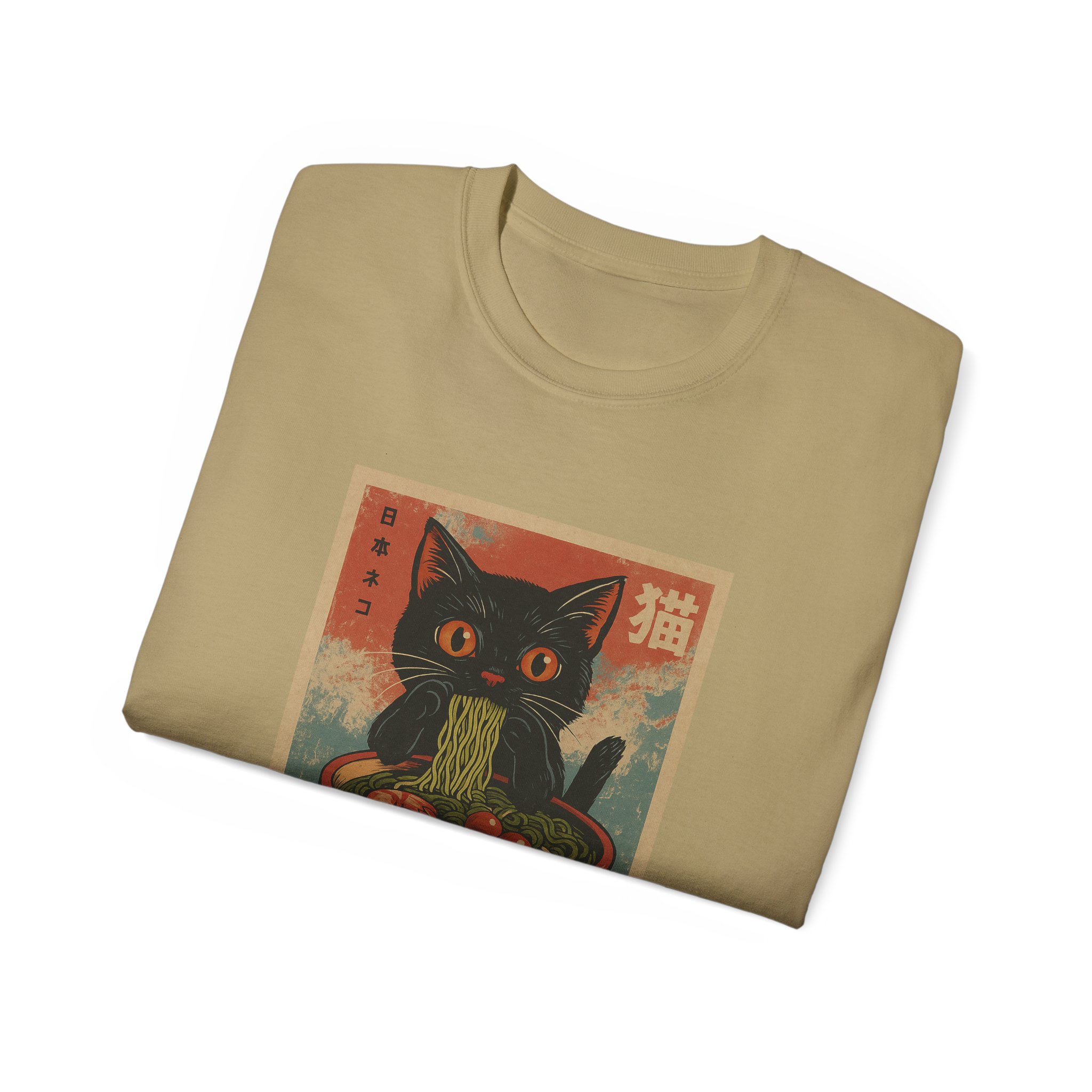 Cute Cat Pasta Unisex Tee, Cat Lover Gift, Kawaii T-Shirt, Graphic Shirt, Unique Graphic Tee - Image 32
