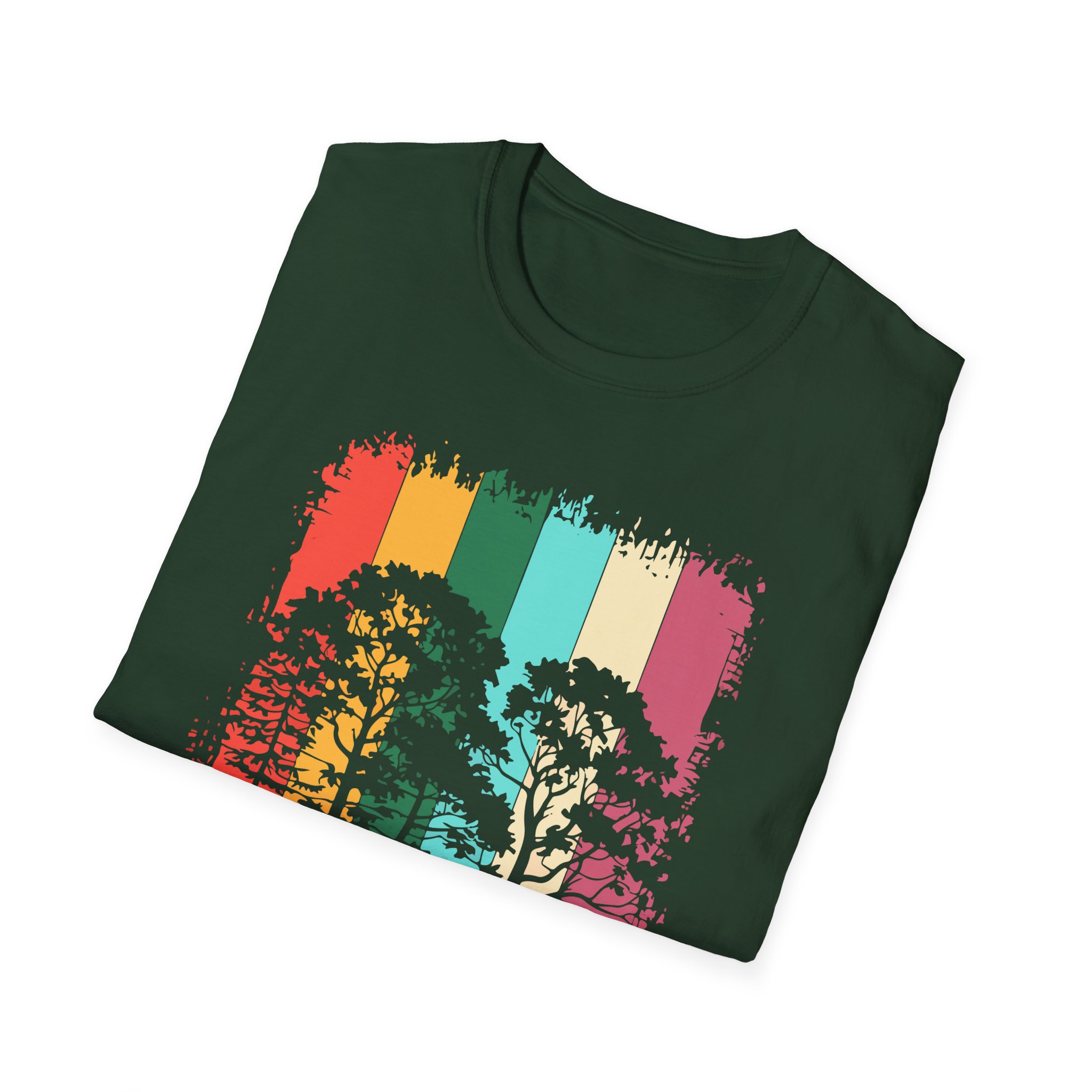 Colorful Nature-Inspired Unisex T-Shirt | Eco-Friendly Tee, Casual Wear, Gift for Nature Lovers, Summer Outfit, Tree - Image 12