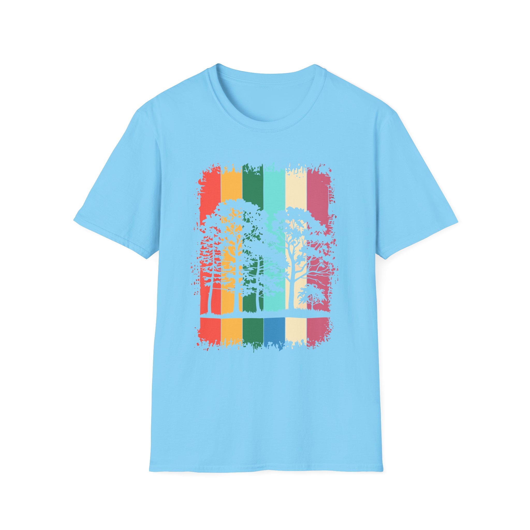 Colorful Nature-Inspired Unisex T-Shirt | Eco-Friendly Tee, Casual Wear, Gift for Nature Lovers, Summer Outfit, Tree - Image 17