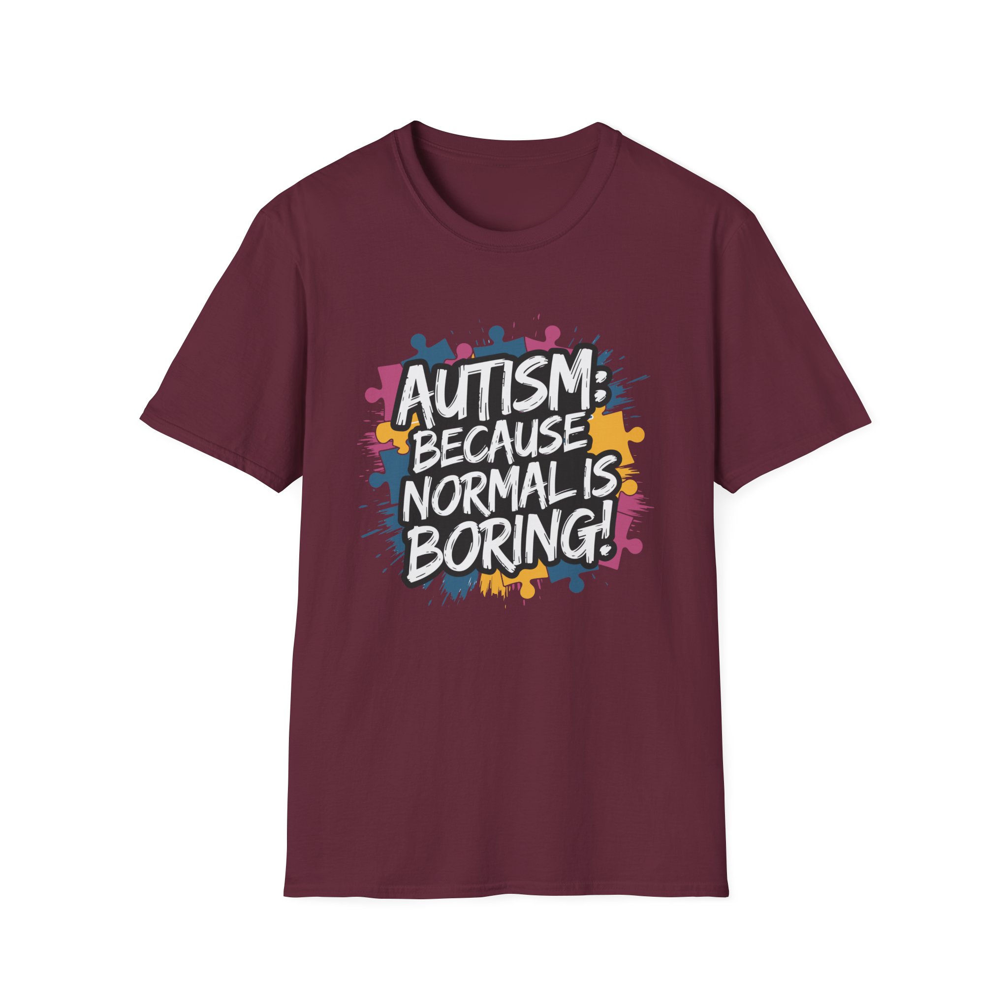 Autism Awareness Softstyle T-Shirt, Unisex Puzzle Piece Tee, Funny Autism Shirt, Gift for Autism Support, Inclusion T-Shirt - Image 13