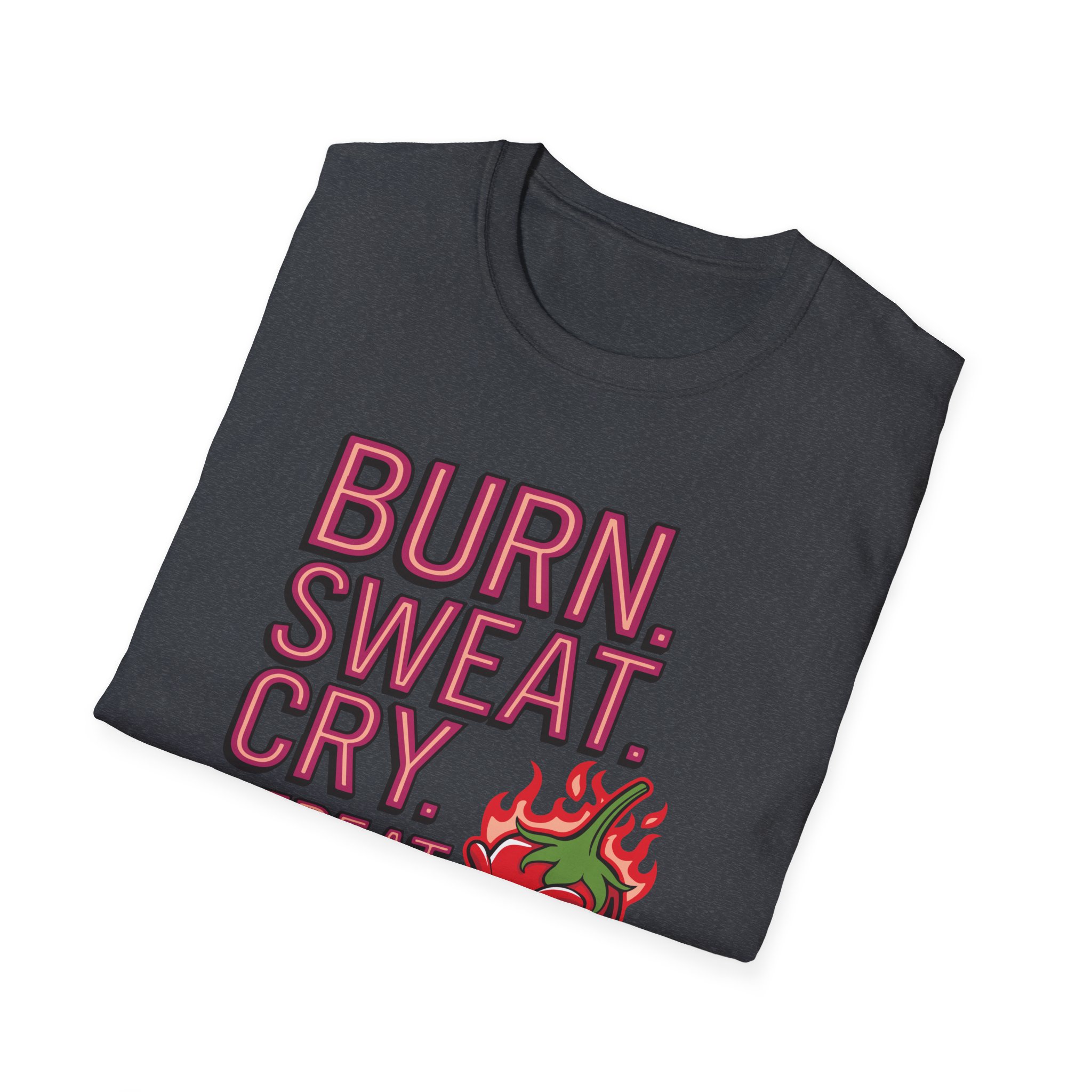 Funny Fitness T-Shirt - "BURN.SWEAT.CRY.REPEAT", Gym Wear, Workout Tee, Motivational Shirt, Activewear - Image 40