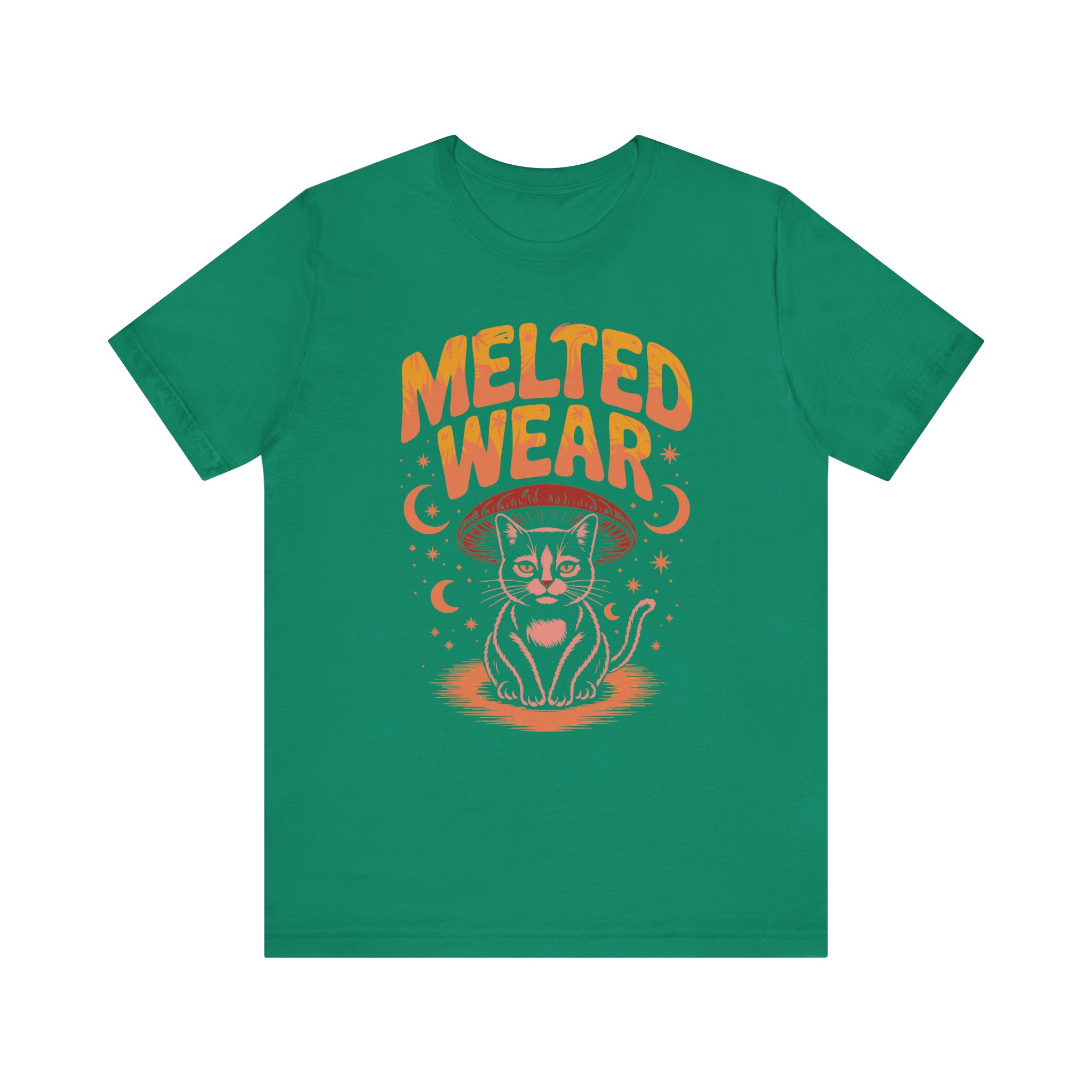Melted Wear Cat Tee | Unisex Short Sleeve Shirt for Cat Lovers, Cozy Gift, Halloween, Casual Style, Retro Vibe, Fun Graphic - Image 13