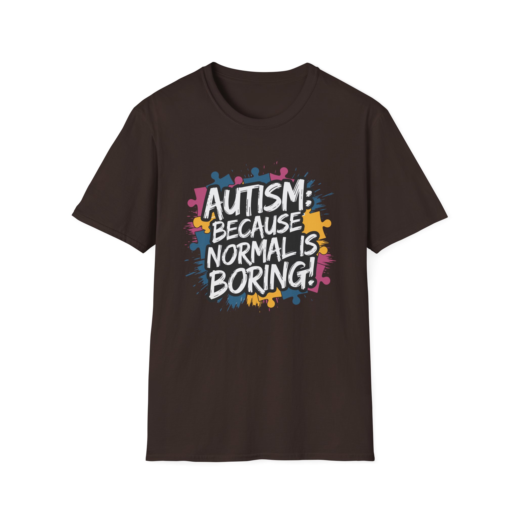 Autism Awareness Softstyle T-Shirt, Unisex Puzzle Piece Tee, Funny Autism Shirt, Gift for Autism Support, Inclusion T-Shirt - Image 17