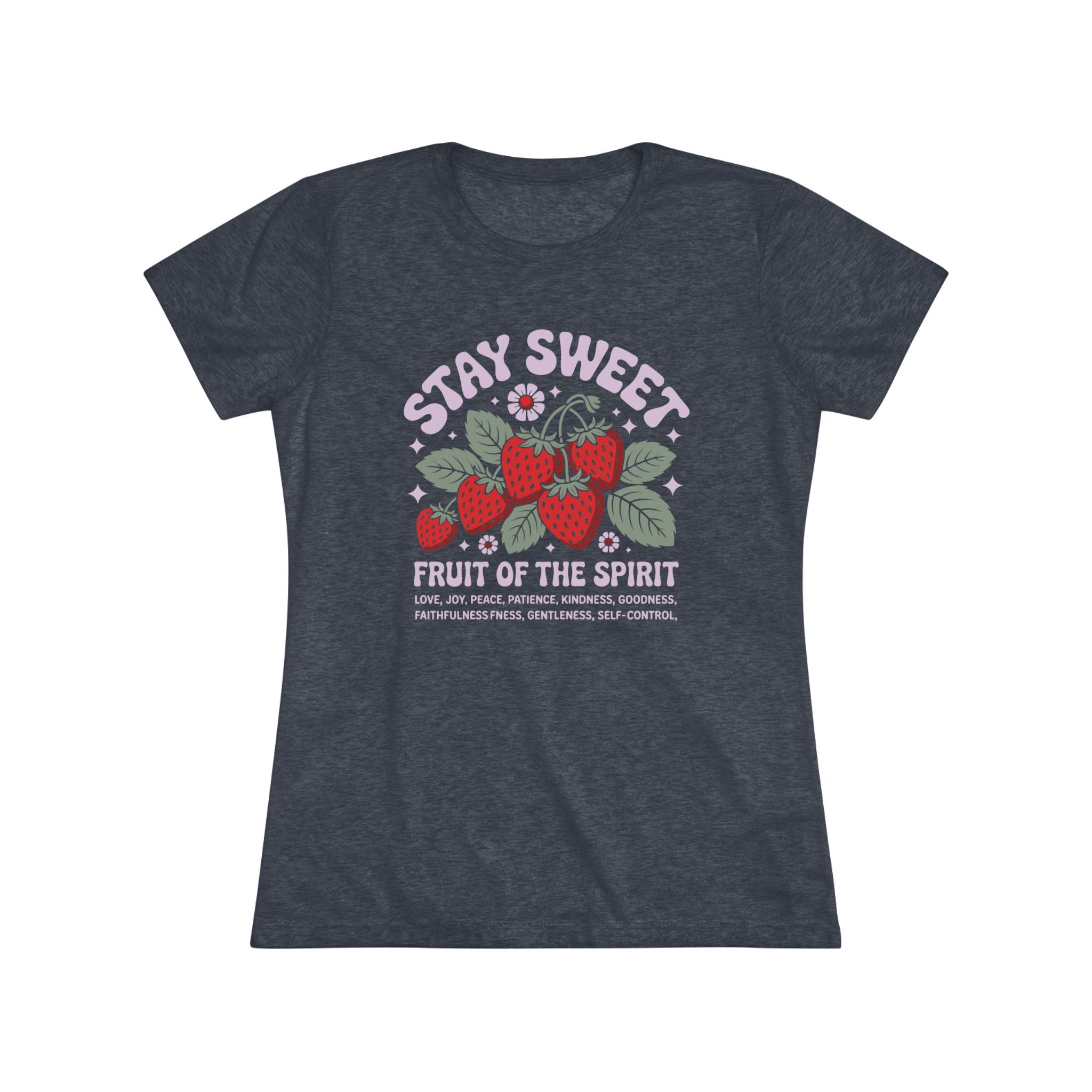 Stay Sweet Women's Triblend Tee, Inspirational Shirt, Faith-Based Gift, Casual Wear, Summer Top, Cute Graphic Tee - Image 9