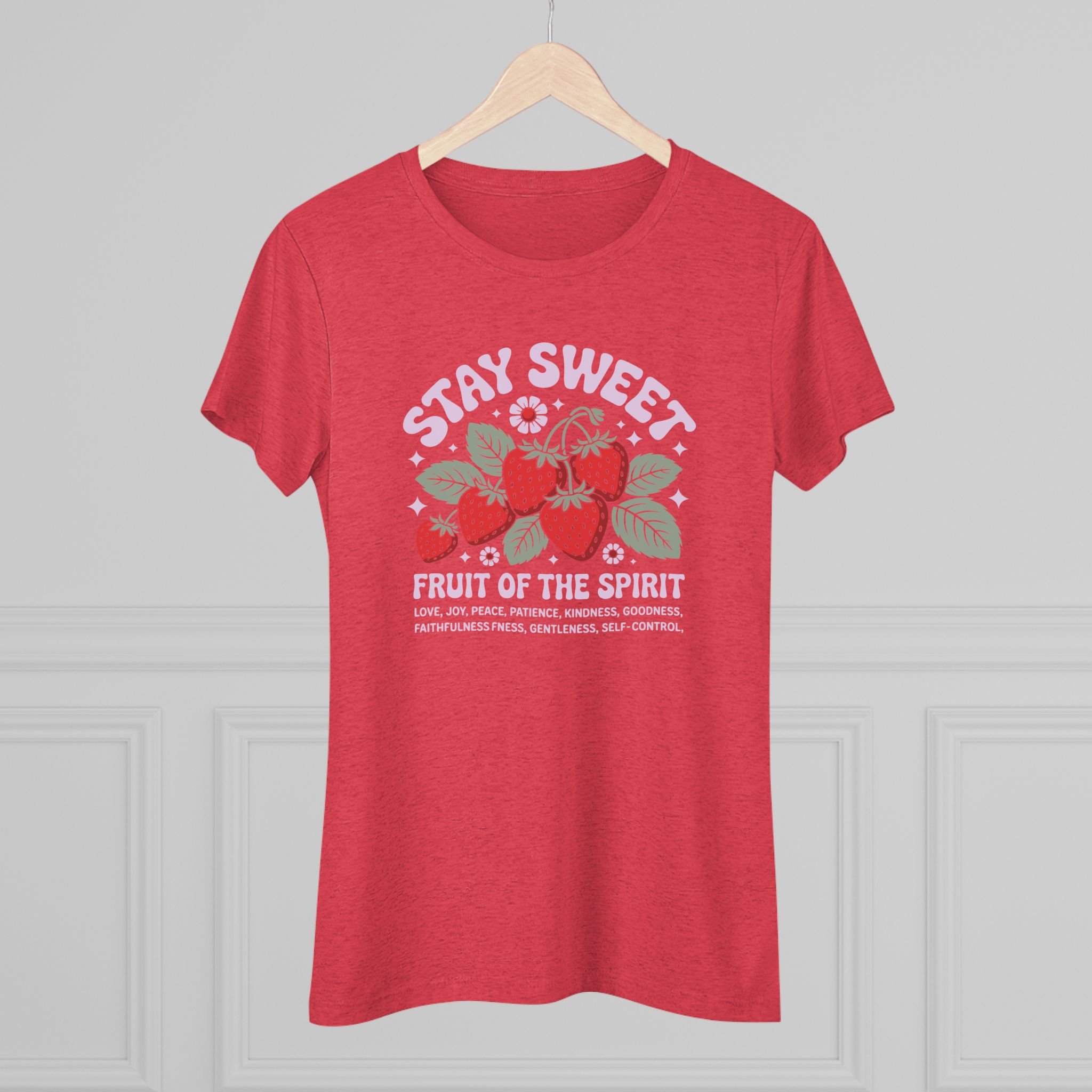Stay Sweet Women's Triblend Tee, Inspirational Shirt, Faith-Based Gift, Casual Wear, Summer Top, Cute Graphic Tee - Image 16