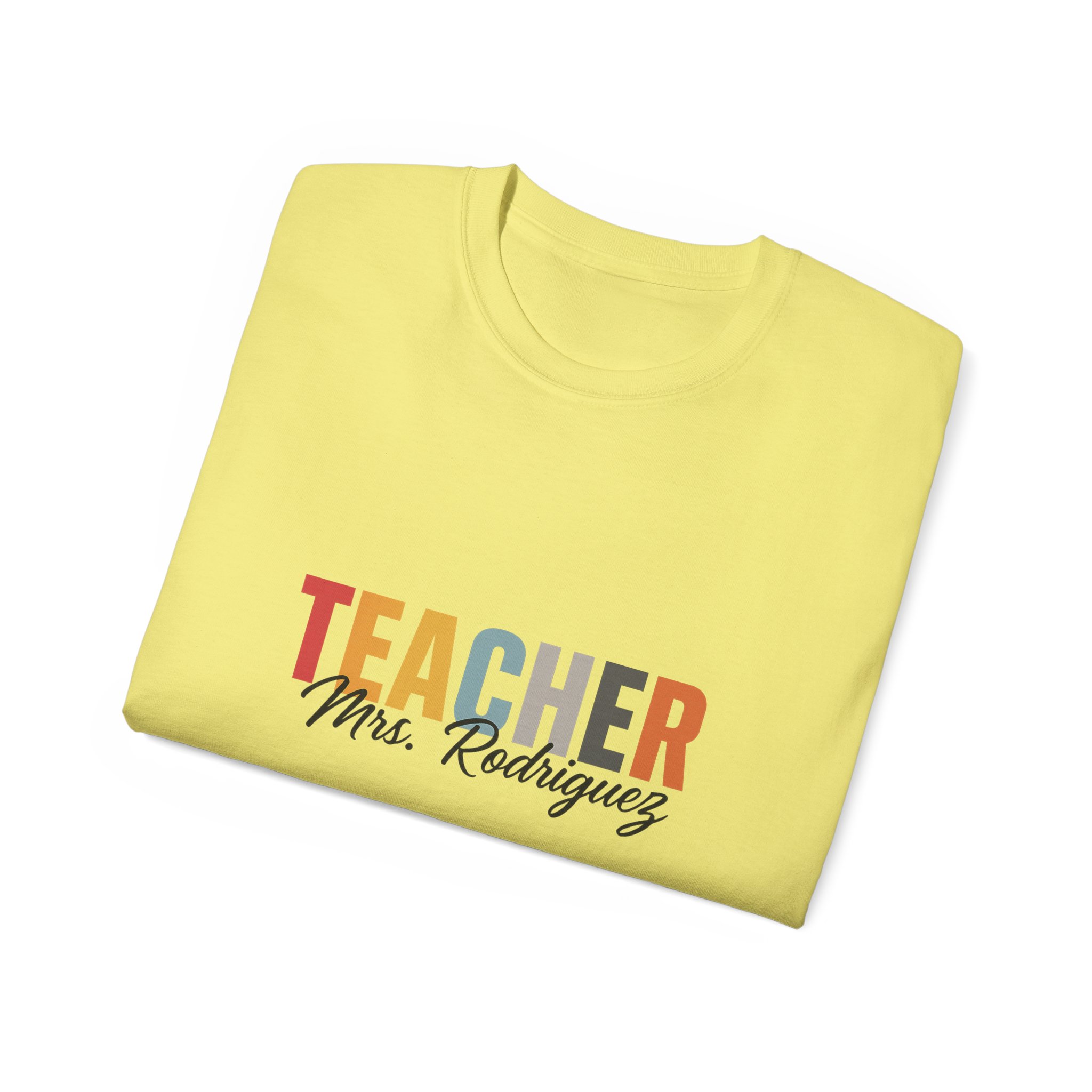 Personalized Teacher Tee for Educators, Great Gift for Teachers, Unisex Cotton Shirt, Back to School Apparel, Teacher's Day - Image 32
