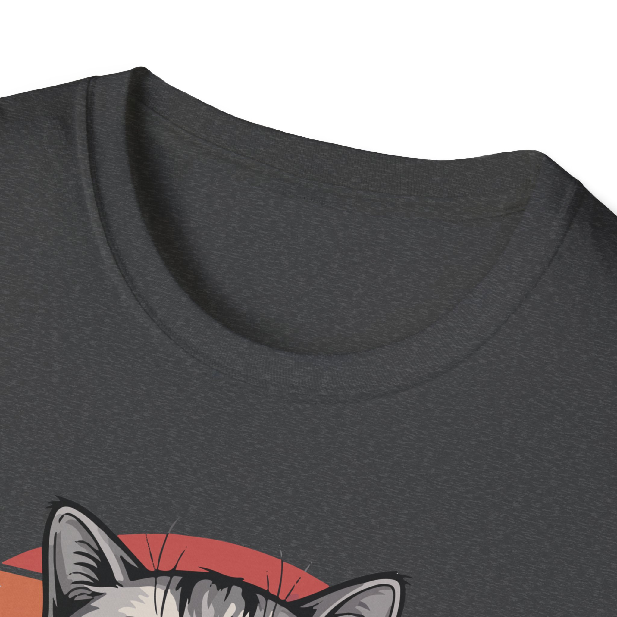 Cat Lover Vintage Fine T-Shirt, Cute Cat Graphic Tee, Unisex Softstyle Top, Perfect Gift for Pet Owners, Casual Wear - Image 23