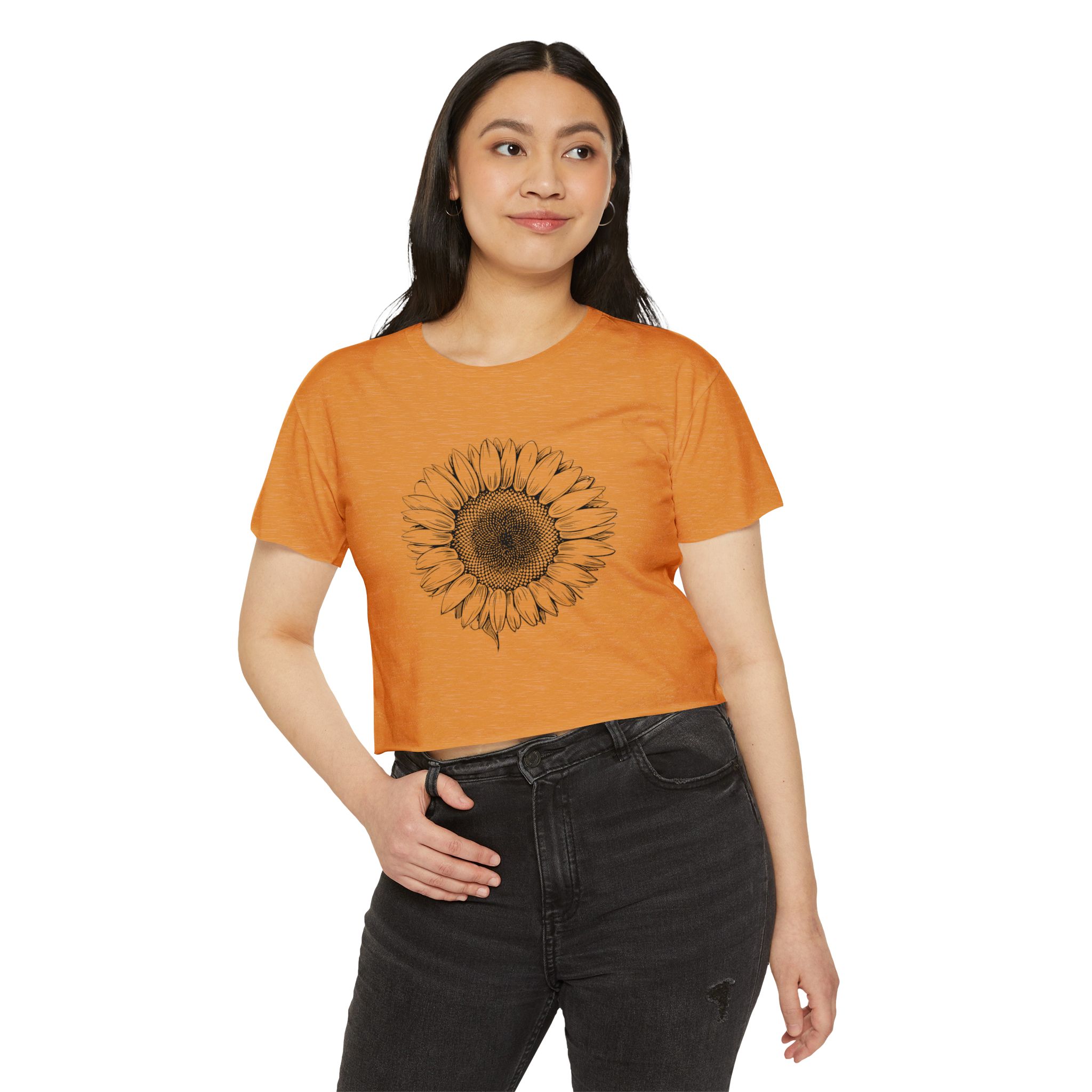 Sunflower Women's Festival Crop Top | Boho Chic Tee for Summer Events, Music Festivals, Beach Days, Casual Wear - Image 11