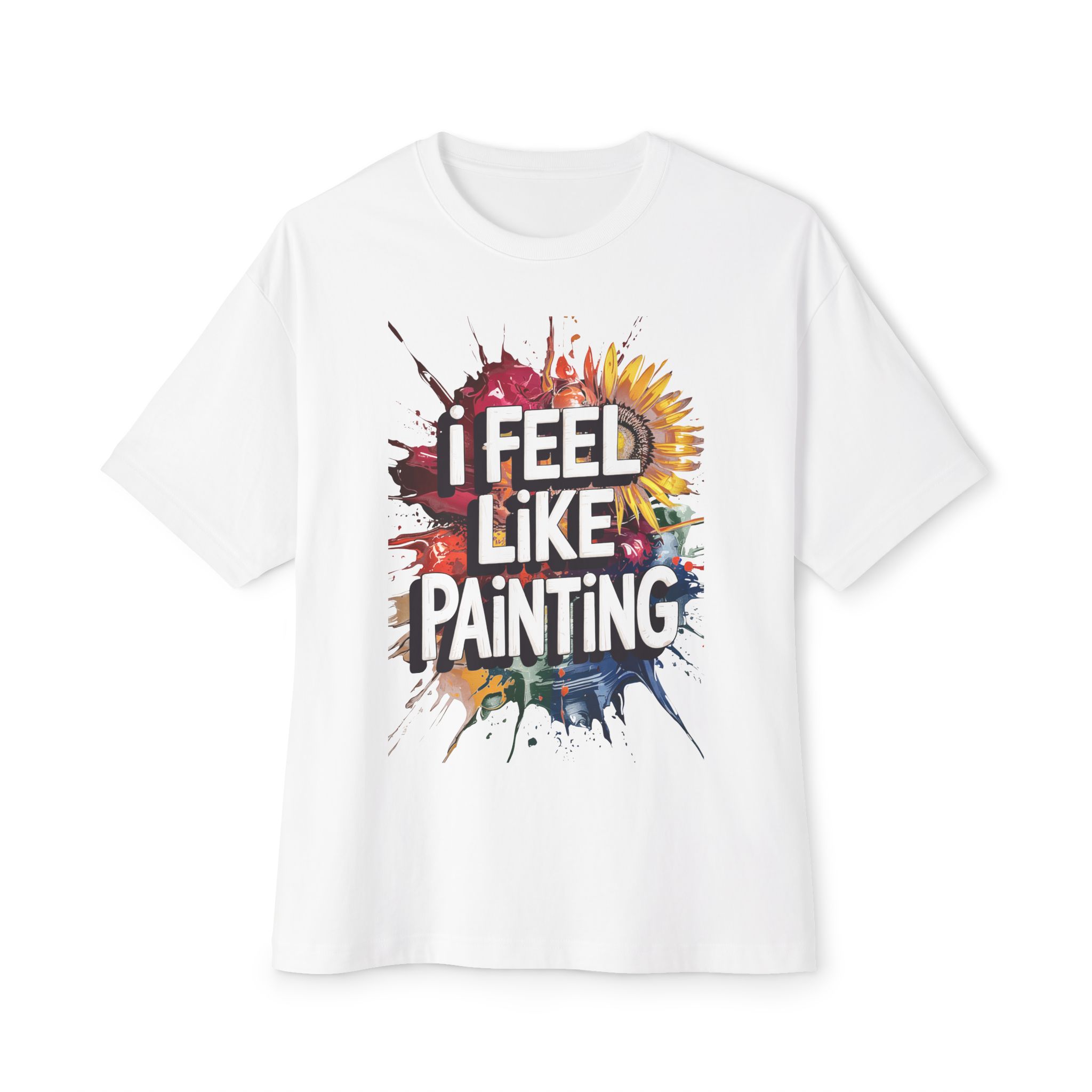 Artistic Oversized Tee, Unisex Artistic T-Shirt, Creative Gift for Artists, Casual Wear, Inspirational Art Shirt, Painting