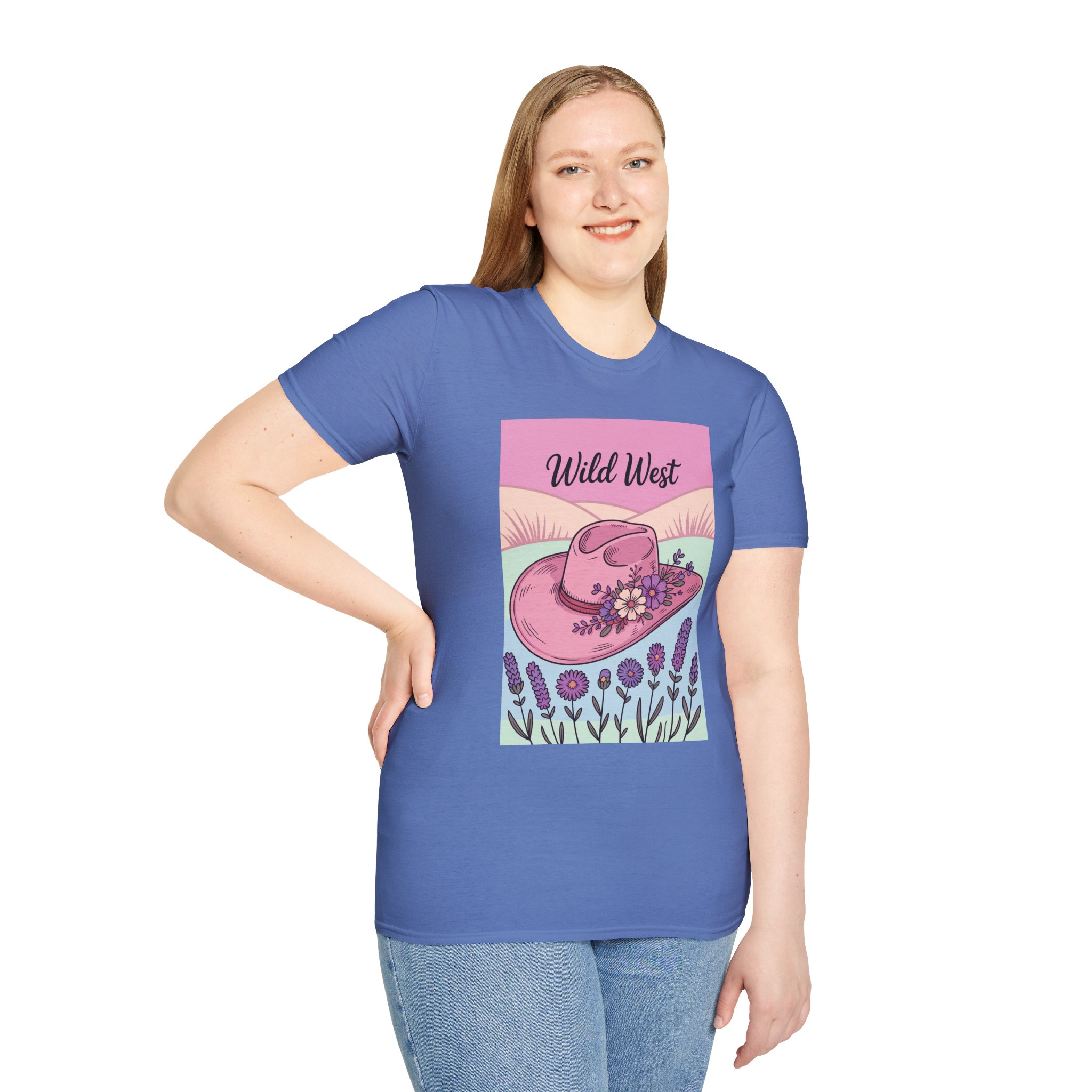 Wild West Floral Unisex Tee | Vintage Cowboy Hat Shirt, Boho Fashion, Western Aesthetic, Casual Summer Wear, Gift for Cowgirl - Image 33