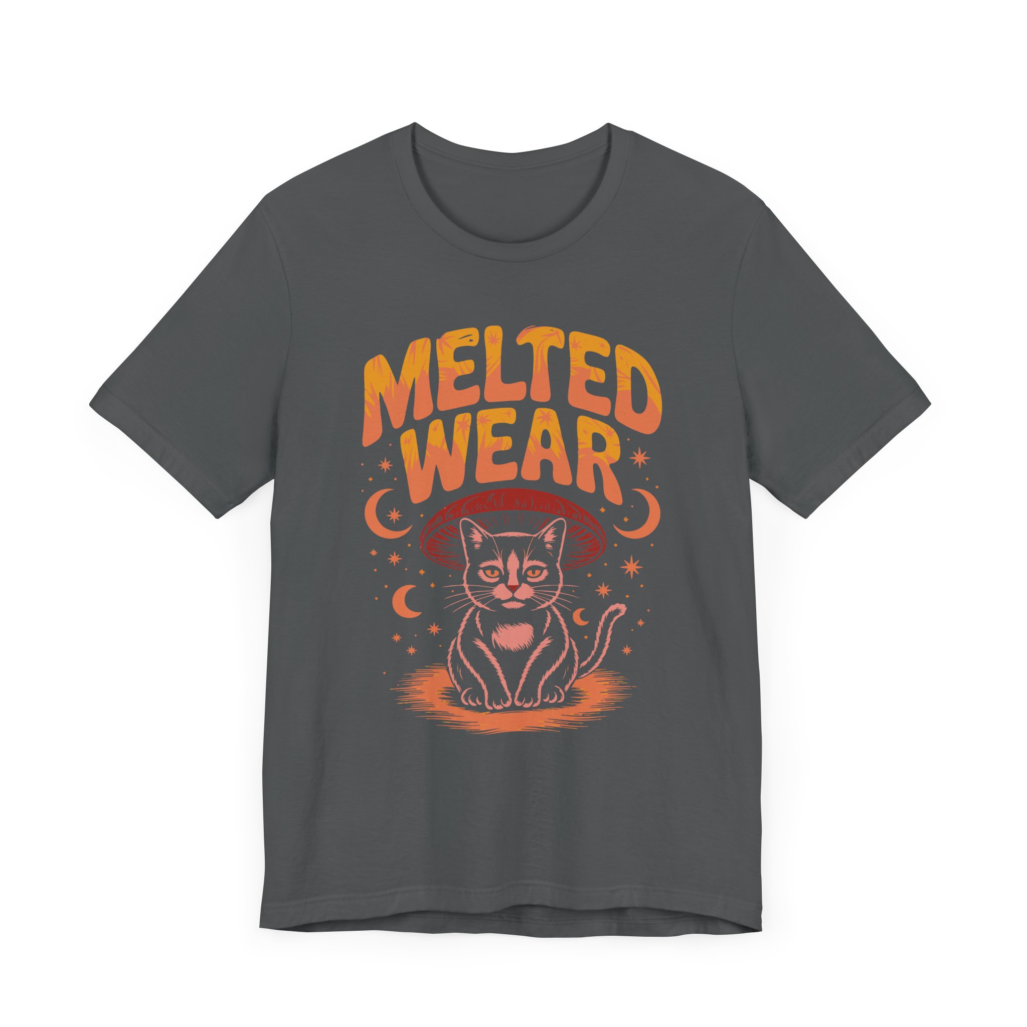 Melted Wear Cat Tee | Unisex Short Sleeve Shirt for Cat Lovers, Cozy Gift, Halloween, Casual Style, Retro Vibe, Fun Graphic - Image 31