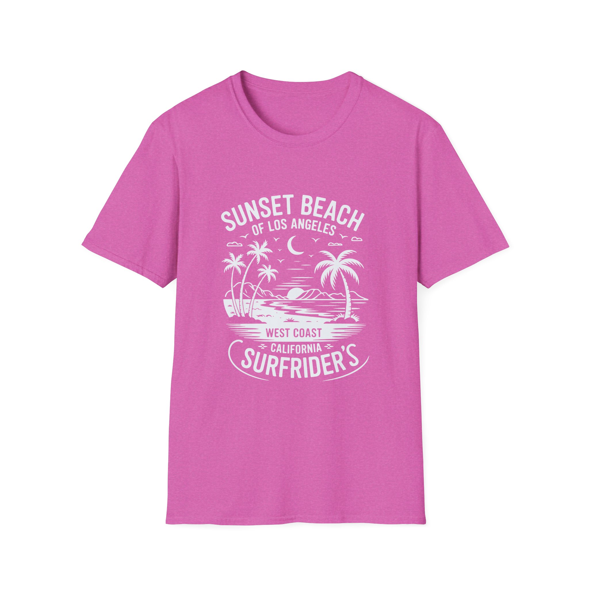 Sunset Beach Unisex T-Shirt | Softstyle Tee for Beach Lovers, Summer Vibes, Casual Wear, Vacation Apparel, Gift Idea - Image 53