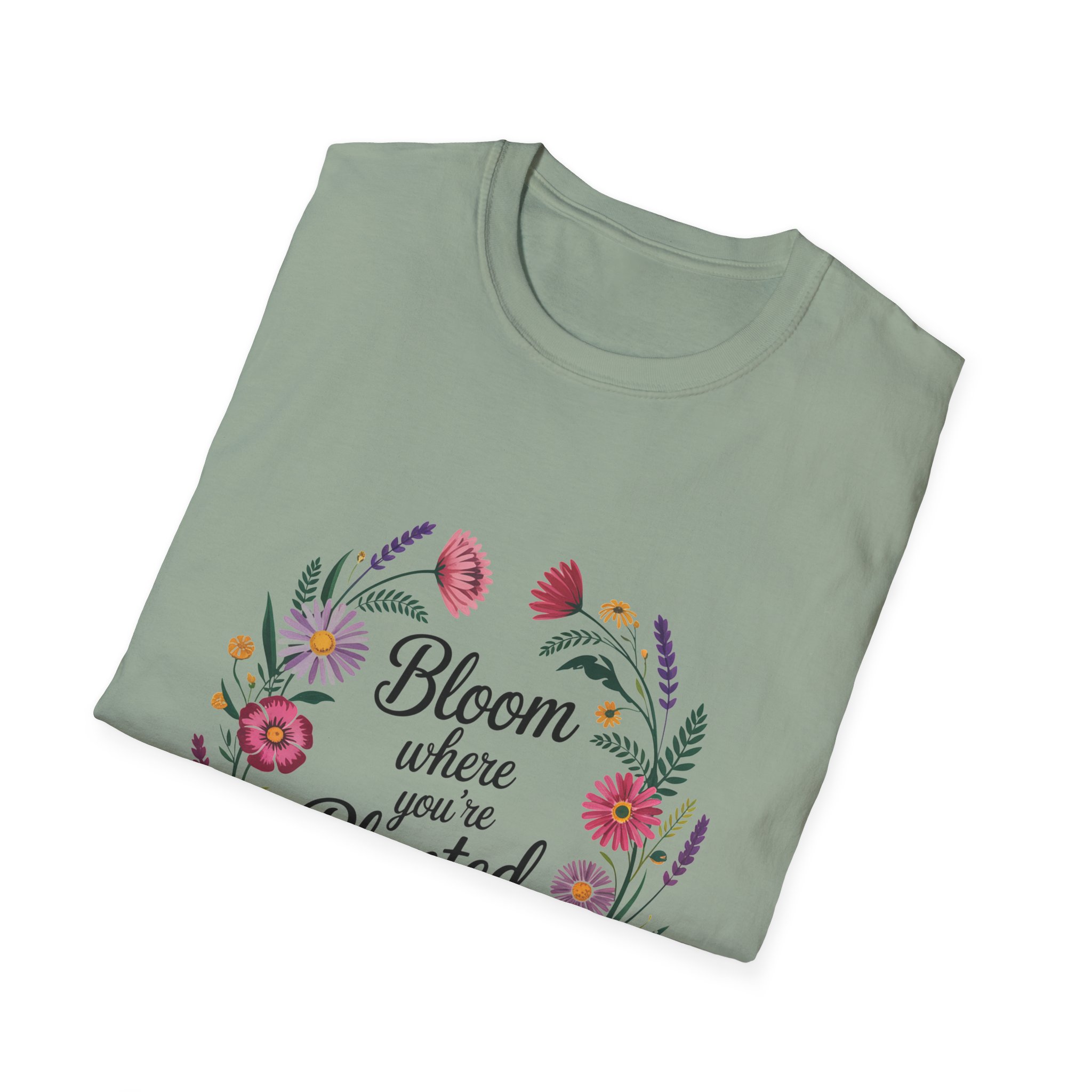 Bloom Where You're Planted T-Shirt, Floral Shirt, Gardening Gift, Inspirational Tee, Nature Lover Apparel, Plant Lover Gift - Image 32