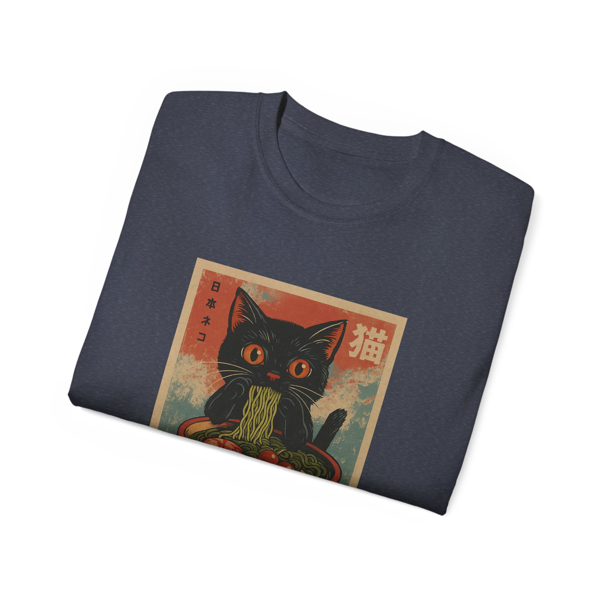 Cute Cat Pasta Unisex Tee, Cat Lover Gift, Kawaii T-Shirt, Graphic Shirt, Unique Graphic Tee - Image 60
