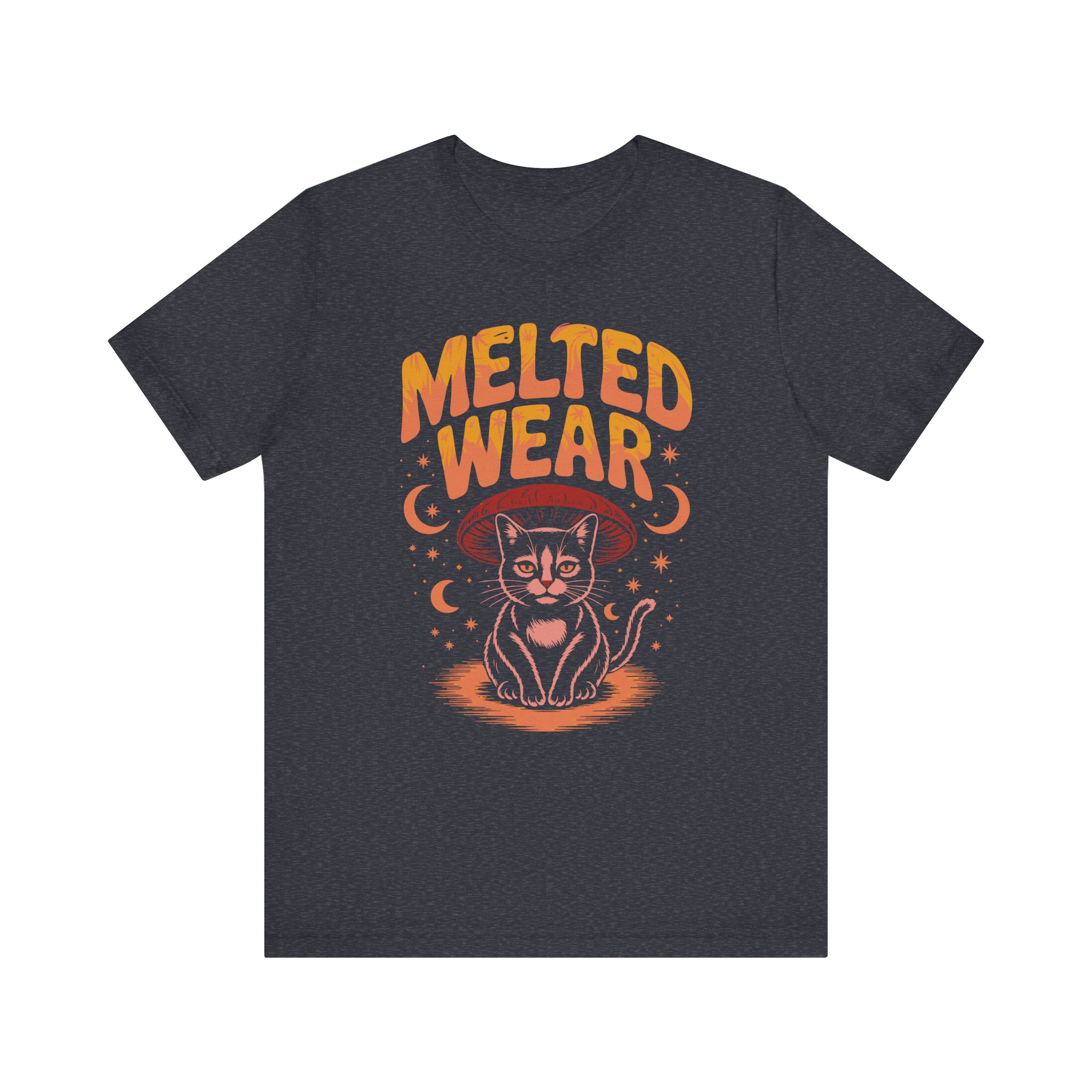 Melted Wear Cat Tee | Unisex Short Sleeve Shirt for Cat Lovers, Cozy Gift, Halloween, Casual Style, Retro Vibe, Fun Graphic - Image 33