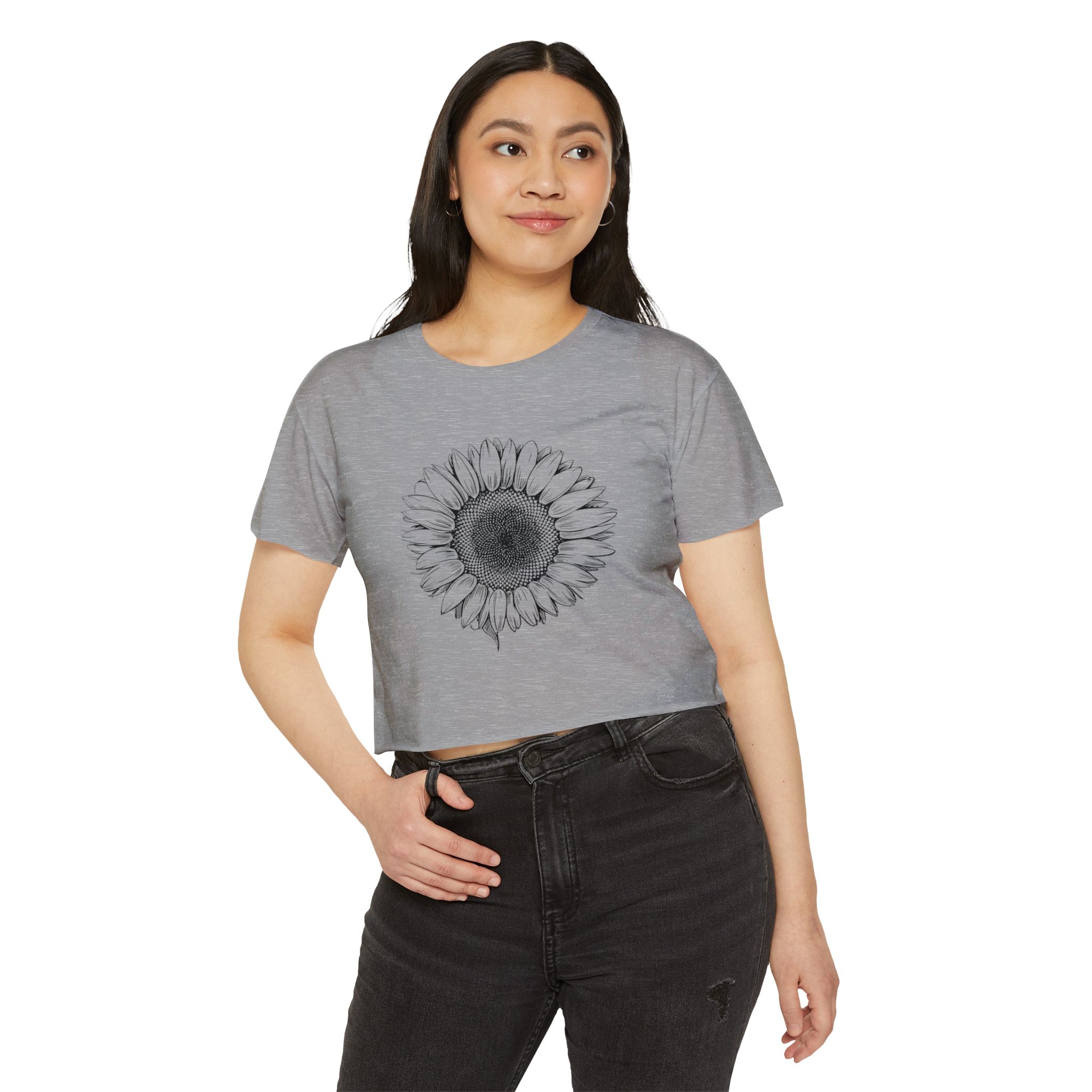 Sunflower Women's Festival Crop Top | Boho Chic Tee for Summer Events, Music Festivals, Beach Days, Casual Wear - Image 15