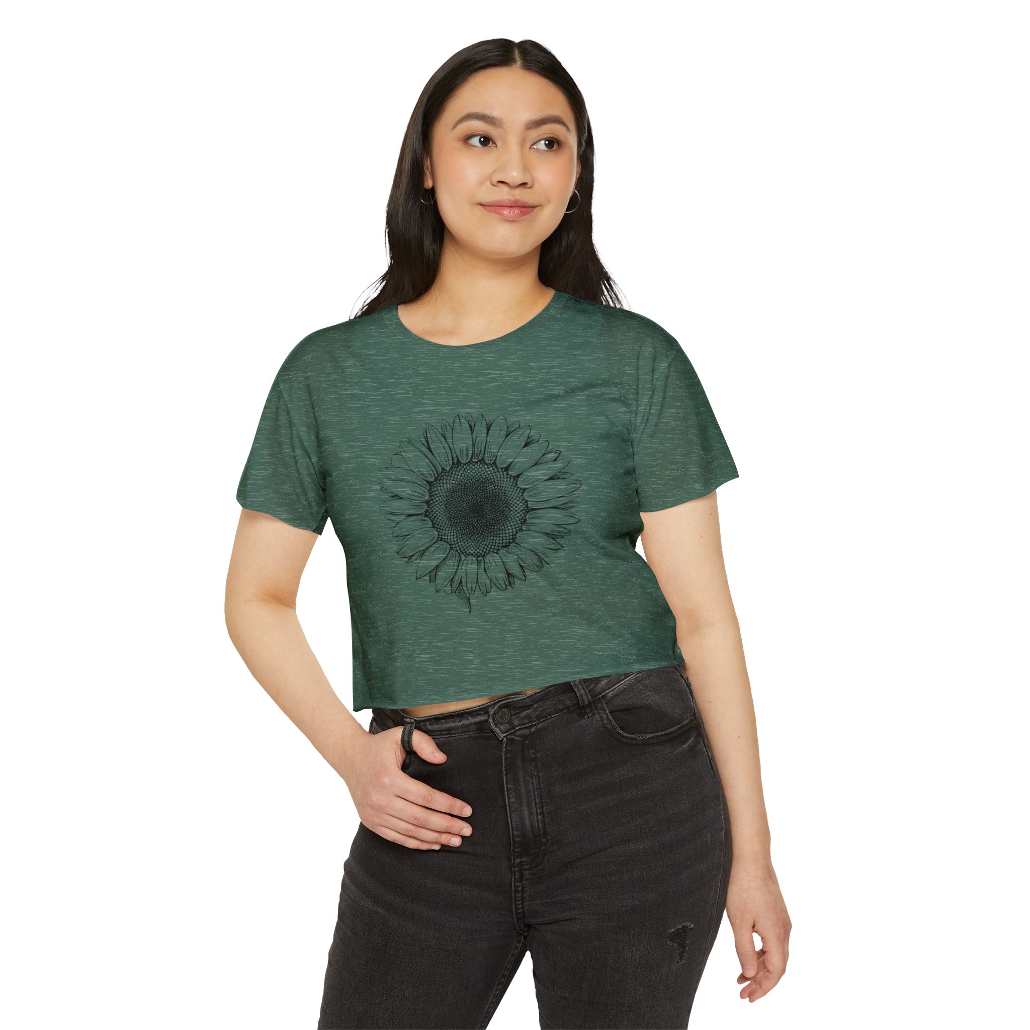 Sunflower Women's Festival Crop Top | Boho Chic Tee for Summer Events, Music Festivals, Beach Days, Casual Wear - Image 19