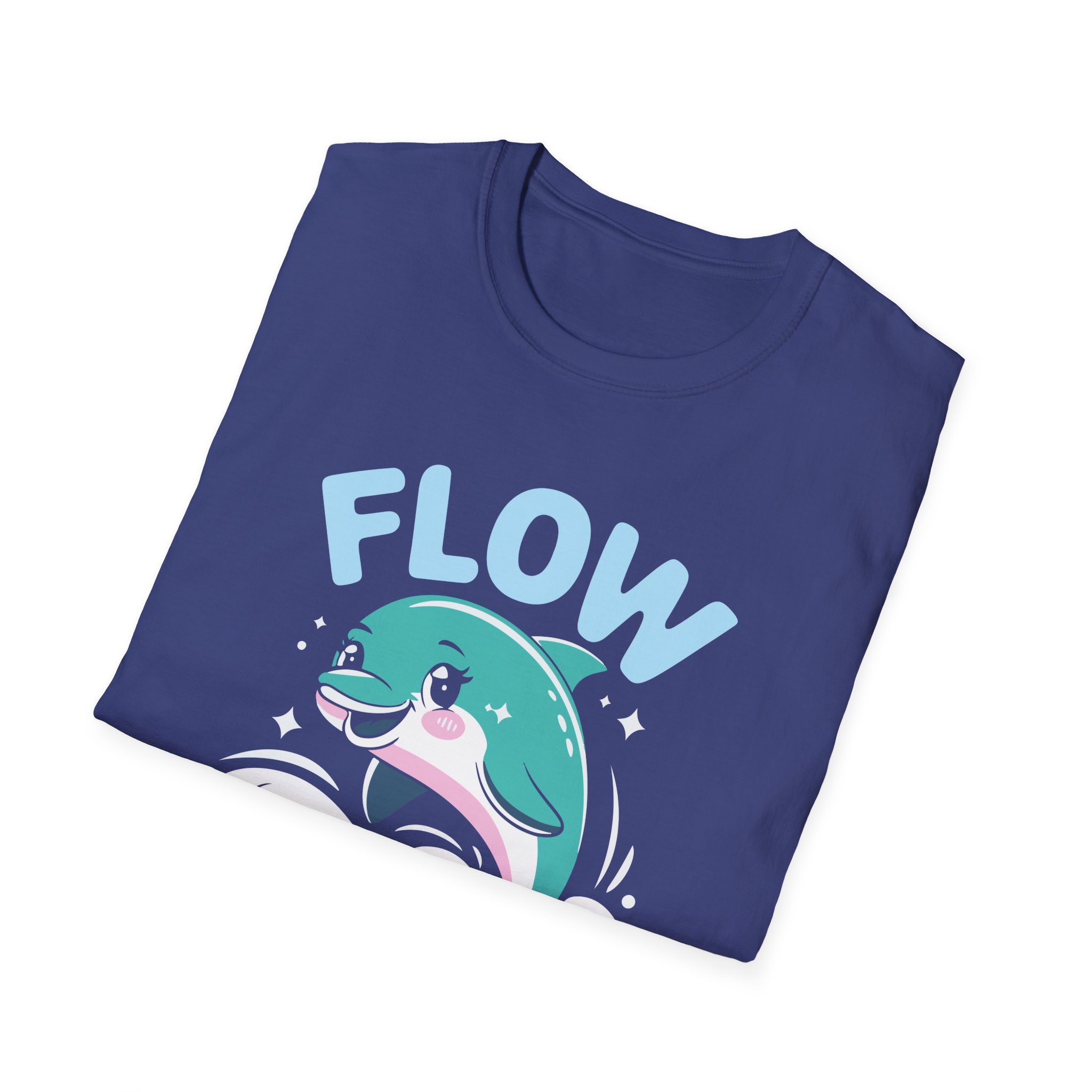 Charming Dolphin T-Shirt - Flow Easy, Fun Gift, Ocean Lover Apparel, Relaxed Fit, Summer Vibes, Casual Wear - Image 40