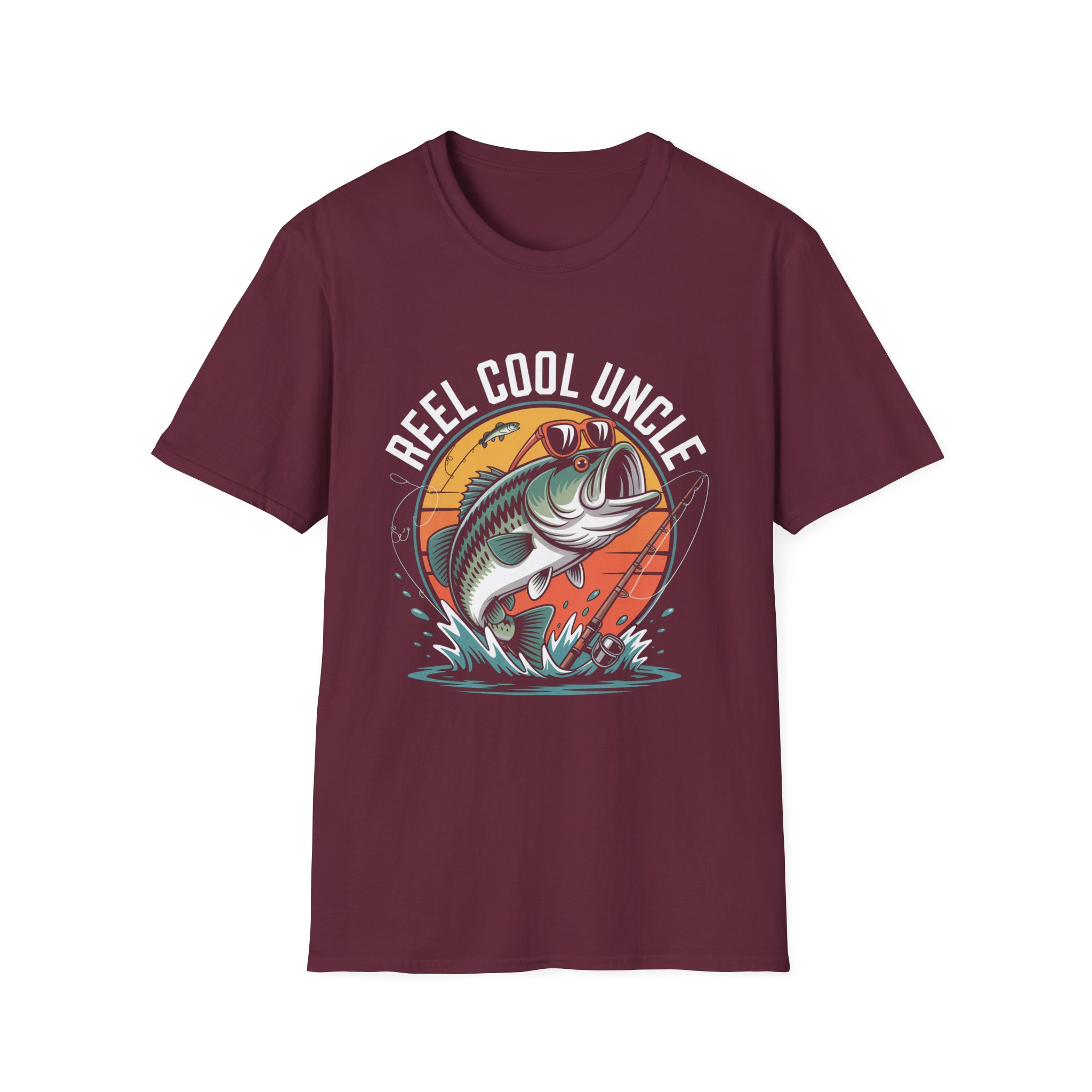 Reel Cool Uncle Fishing T-Shirt | Casual Gift for Fishermen, Outdoor Apparel, Summer Style, Birthday, Father's Day - Image 5