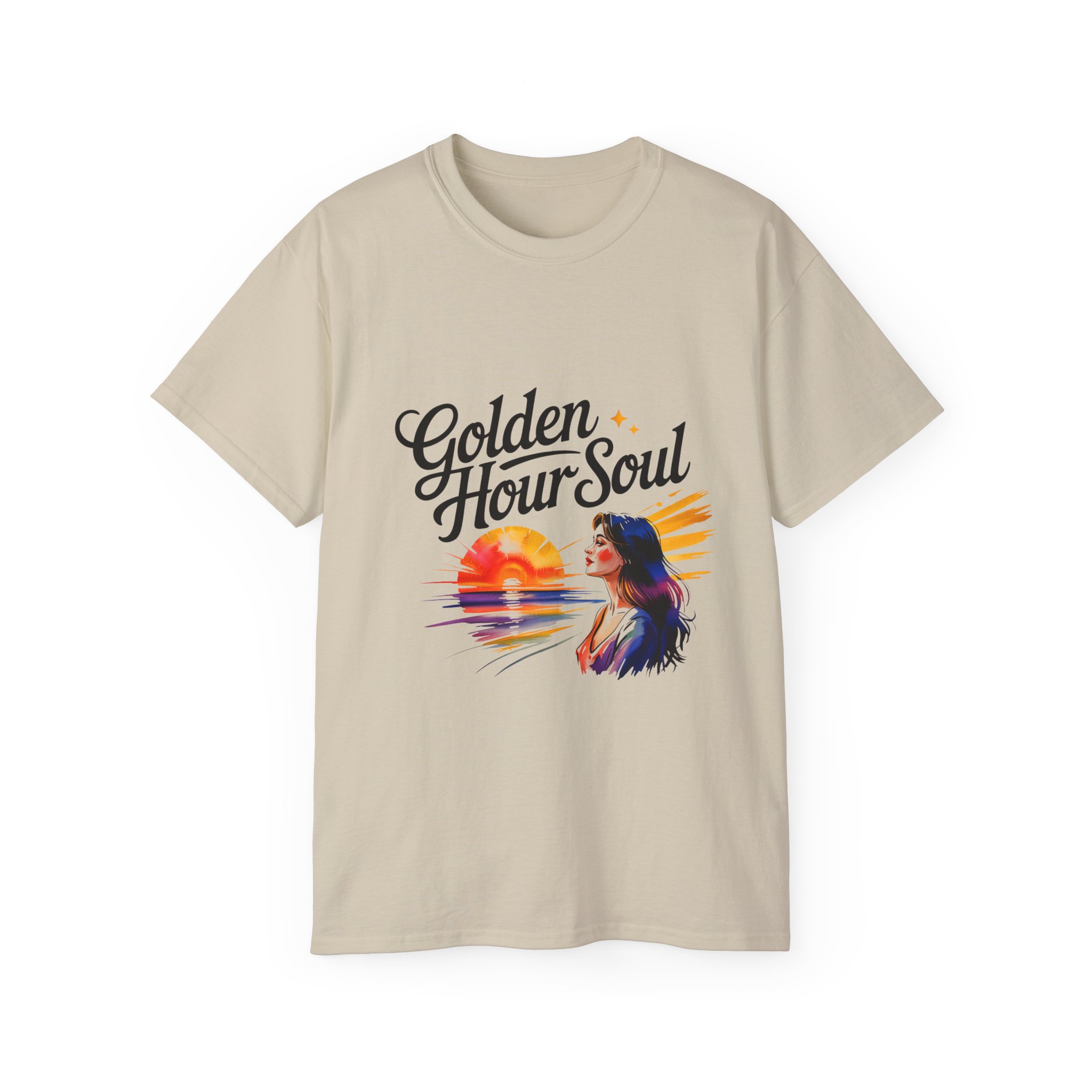 Golden Hour Soul Tee - Unisex Cotton T-Shirt, Comfortable Casual Wear, Perfect for Nature Lovers, Gift for Friends, Summer - Image 9