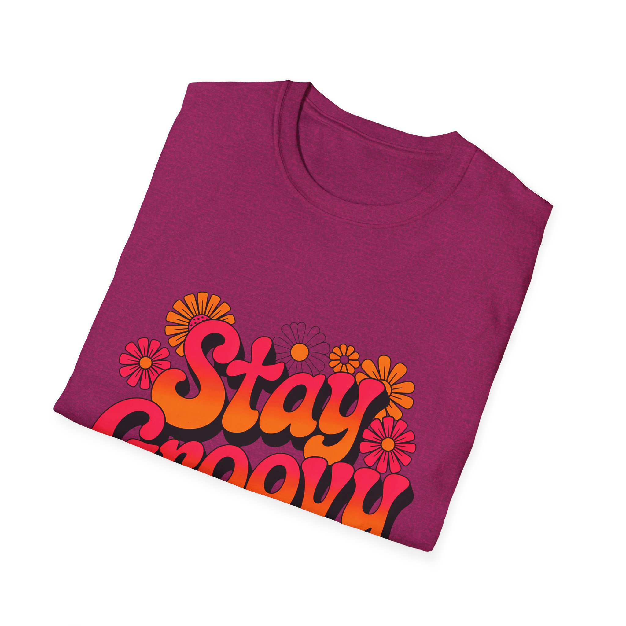 Stay Groovy T-Shirt | Retro Floral Tee | Fun Gift for Friends | Perfect for Summer, Festivals, and Everyday Wear - Image 19