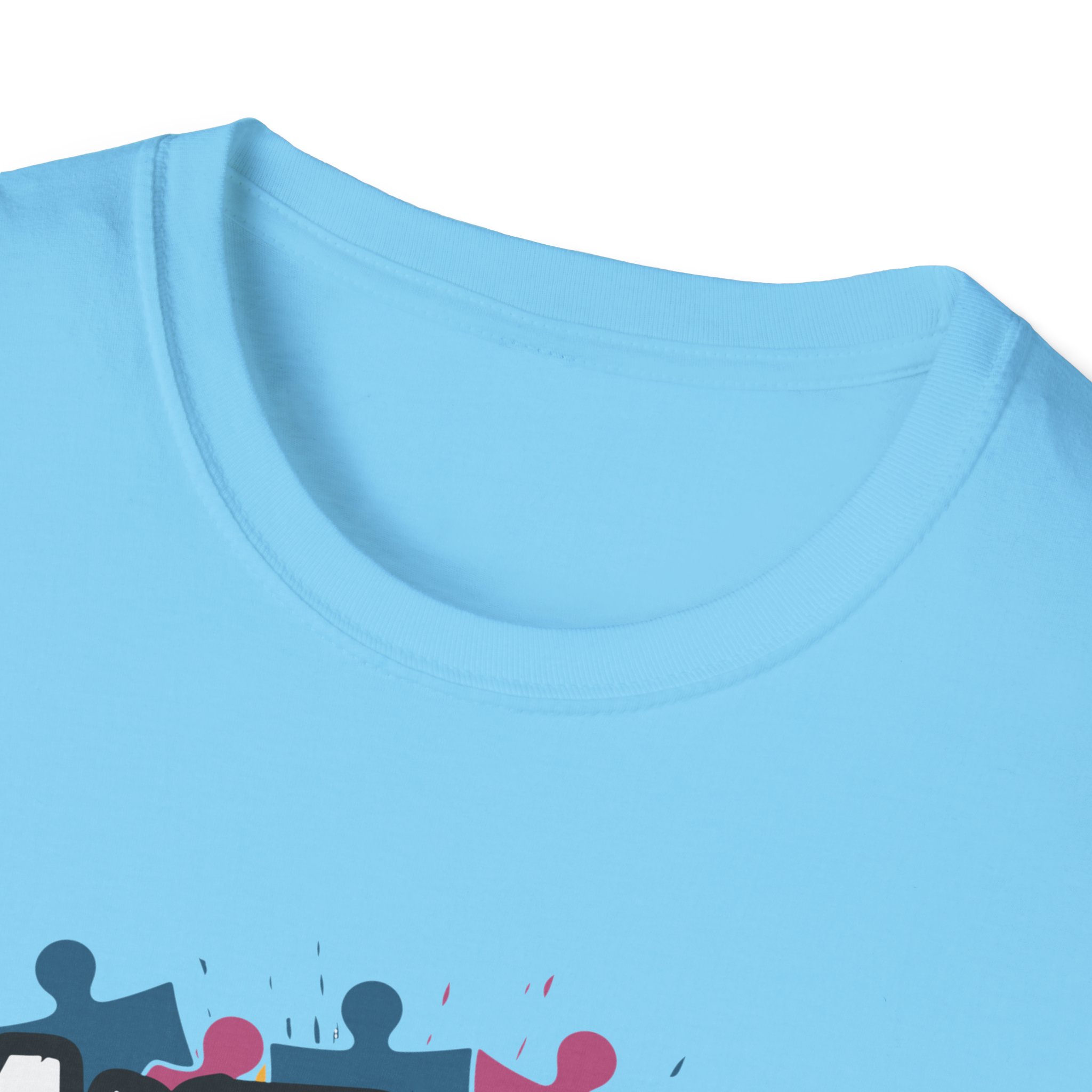 Autism Awareness Softstyle T-Shirt, Unisex Puzzle Piece Tee, Funny Autism Shirt, Gift for Autism Support, Inclusion T-Shirt - Image 47