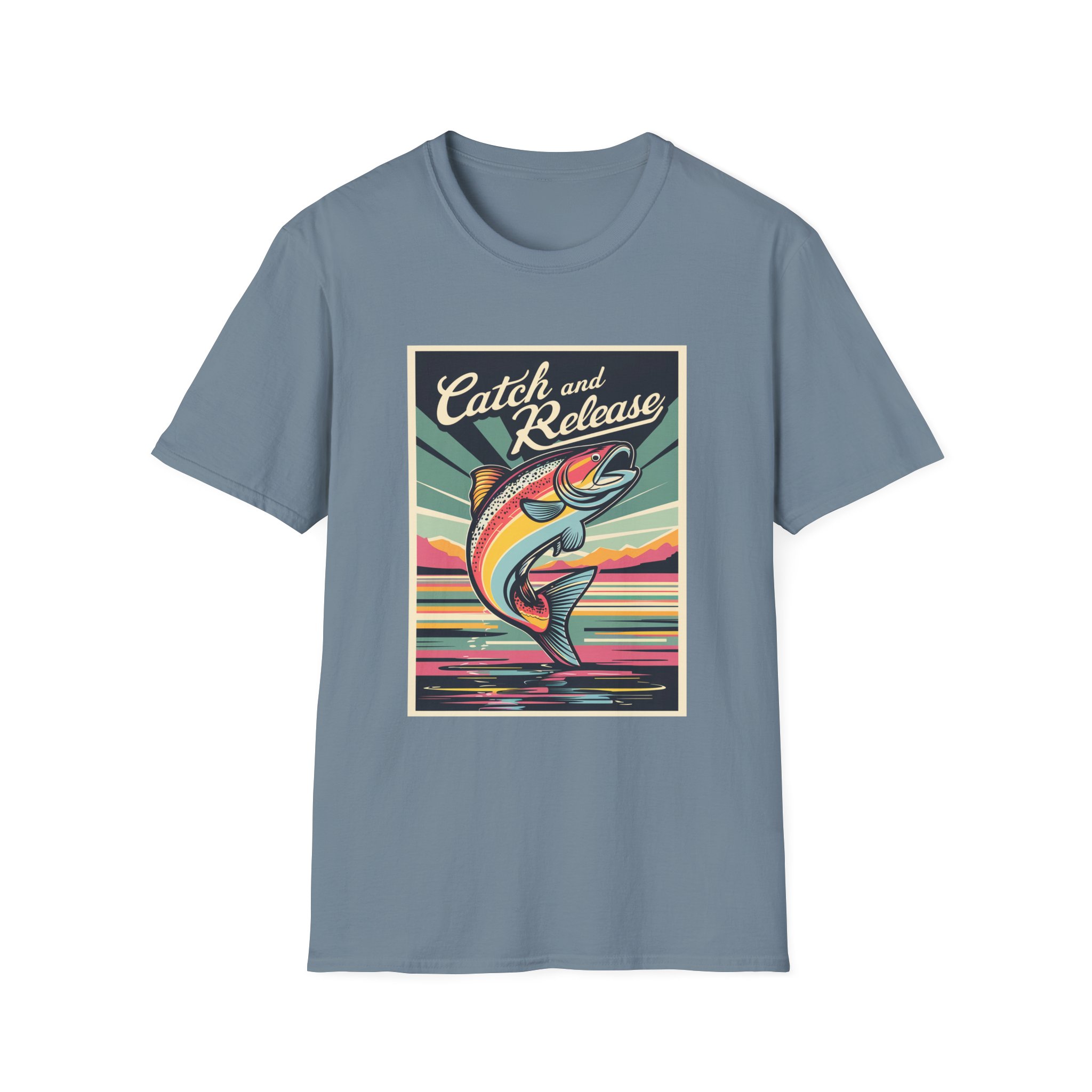 Catch and Release Fishing T-Shirt | Unisex Softstyle Tee | Perfect for Anglers, Gifts for Fishermen, Outdoor - Image 45