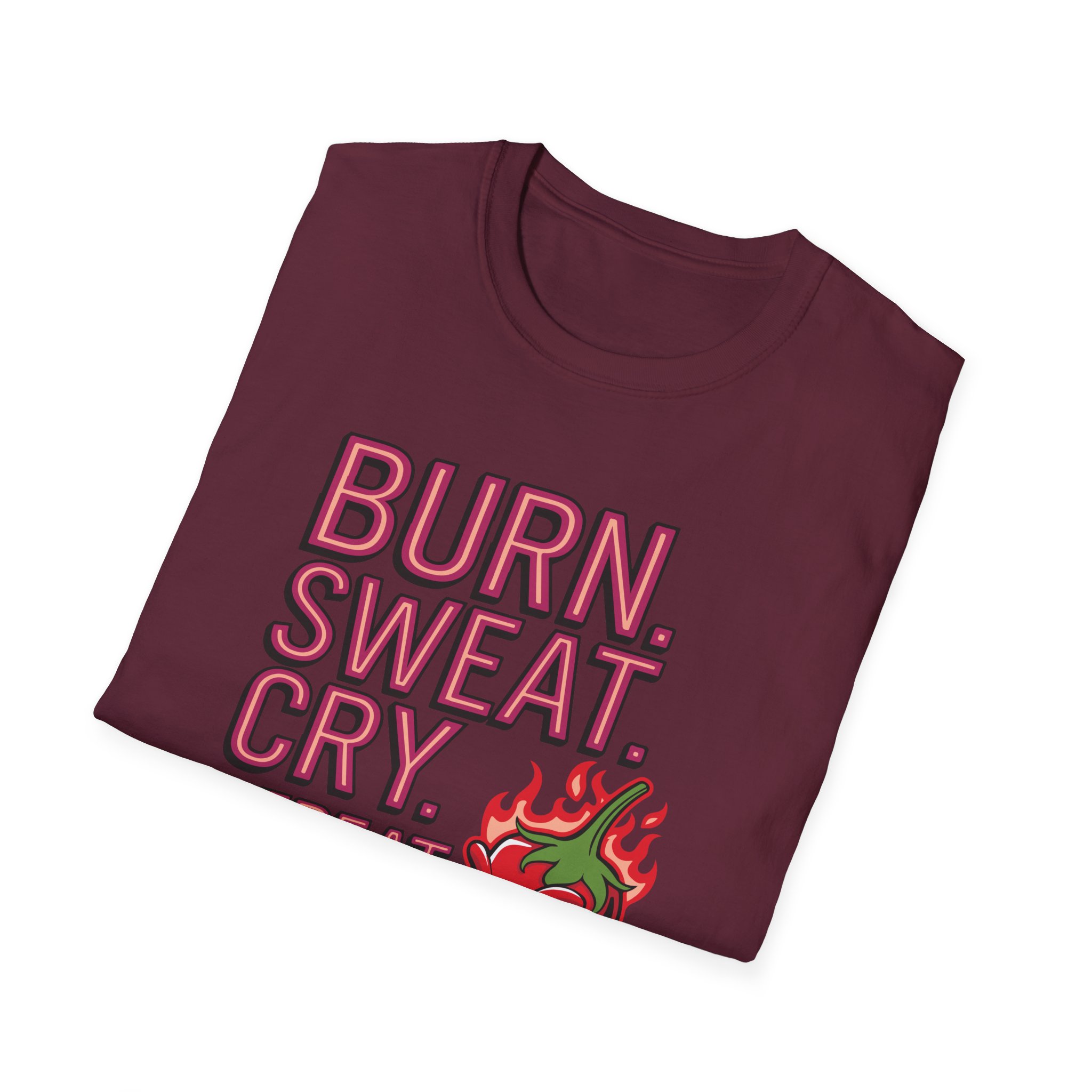 Funny Fitness T-Shirt - "BURN.SWEAT.CRY.REPEAT", Gym Wear, Workout Tee, Motivational Shirt, Activewear - Image 16