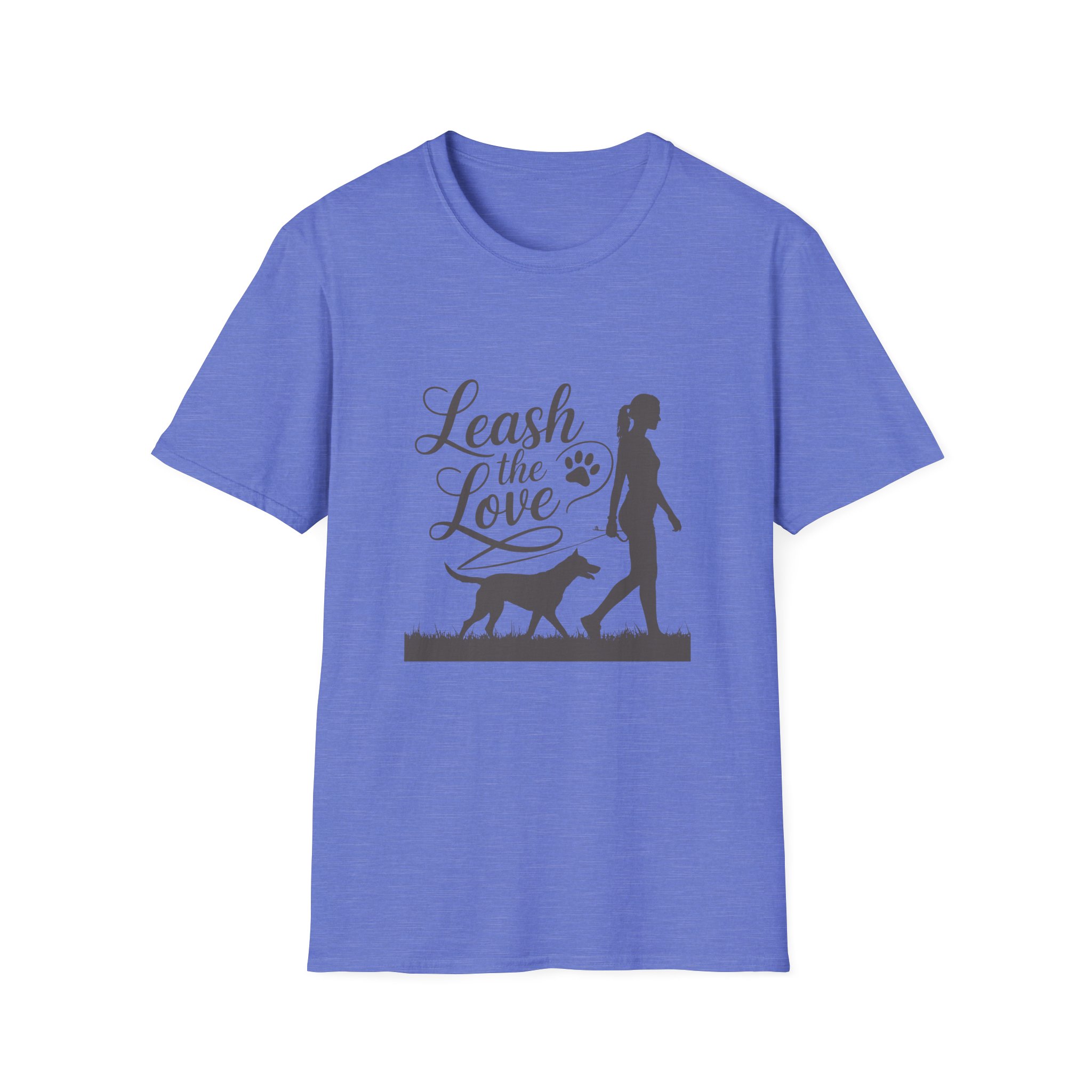 Leash the Love T-Shirt, Pet Lover Gift, Dog Walking Tee, Animal Theme Apparel, Unisex Softstyle Shirt - Image 53