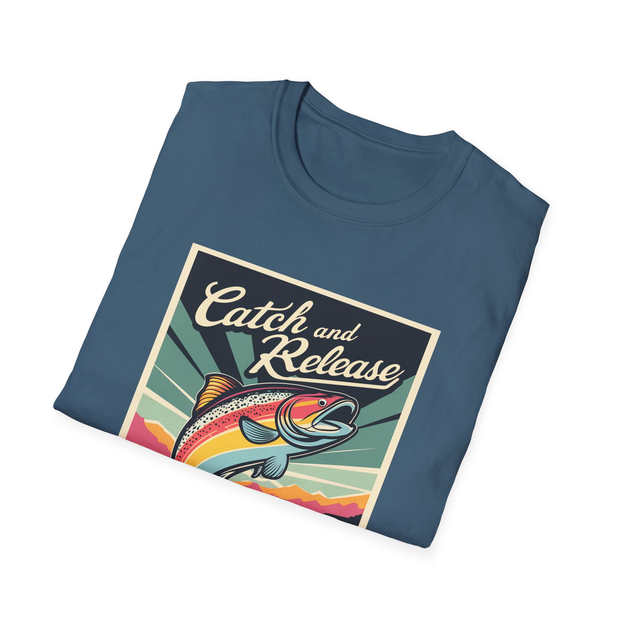 Catch and Release Fishing T-Shirt | Unisex Softstyle Tee | Perfect for Anglers, Gifts for Fishermen, Outdoor - Image 52